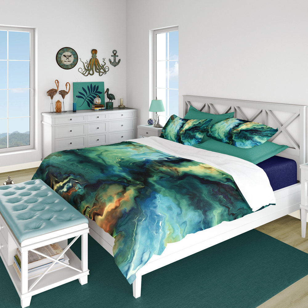 Blue Abstract Art Bedding