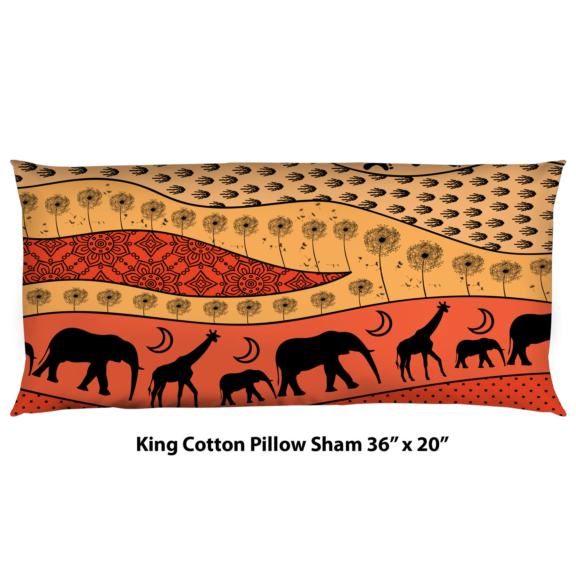 Colorful African Art Bedding, Cotton or Poly