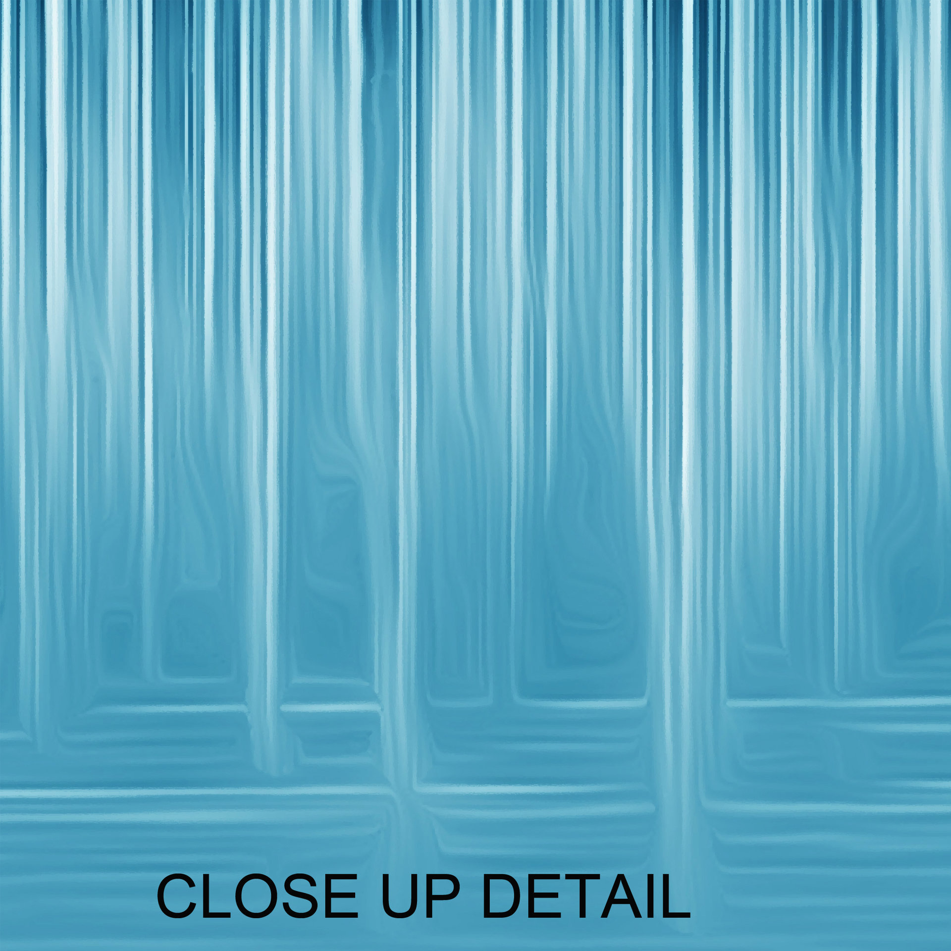 Ombré Waterfall Shower Curtain close up detail