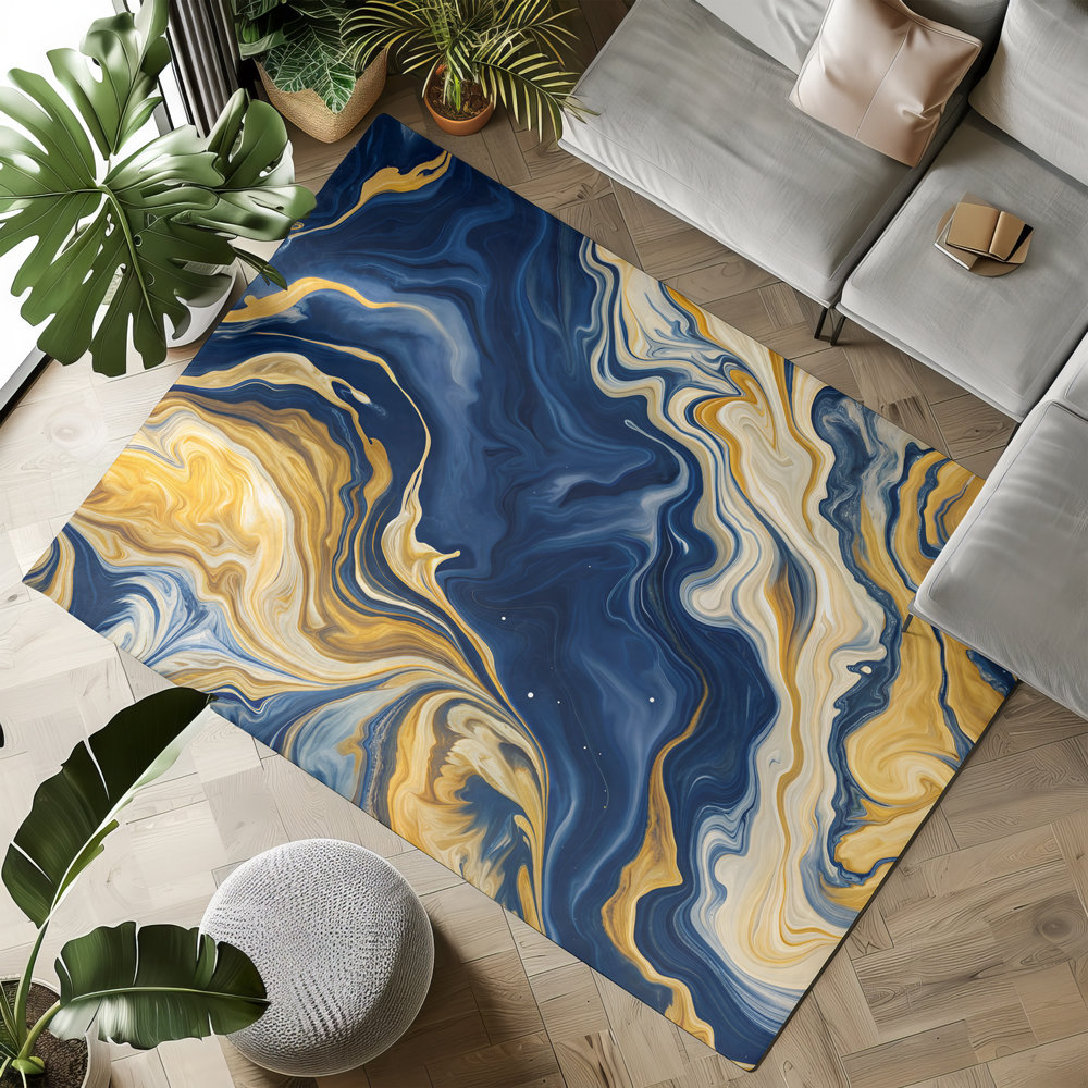 Abstract Marble Rug –Indoor Outdoor