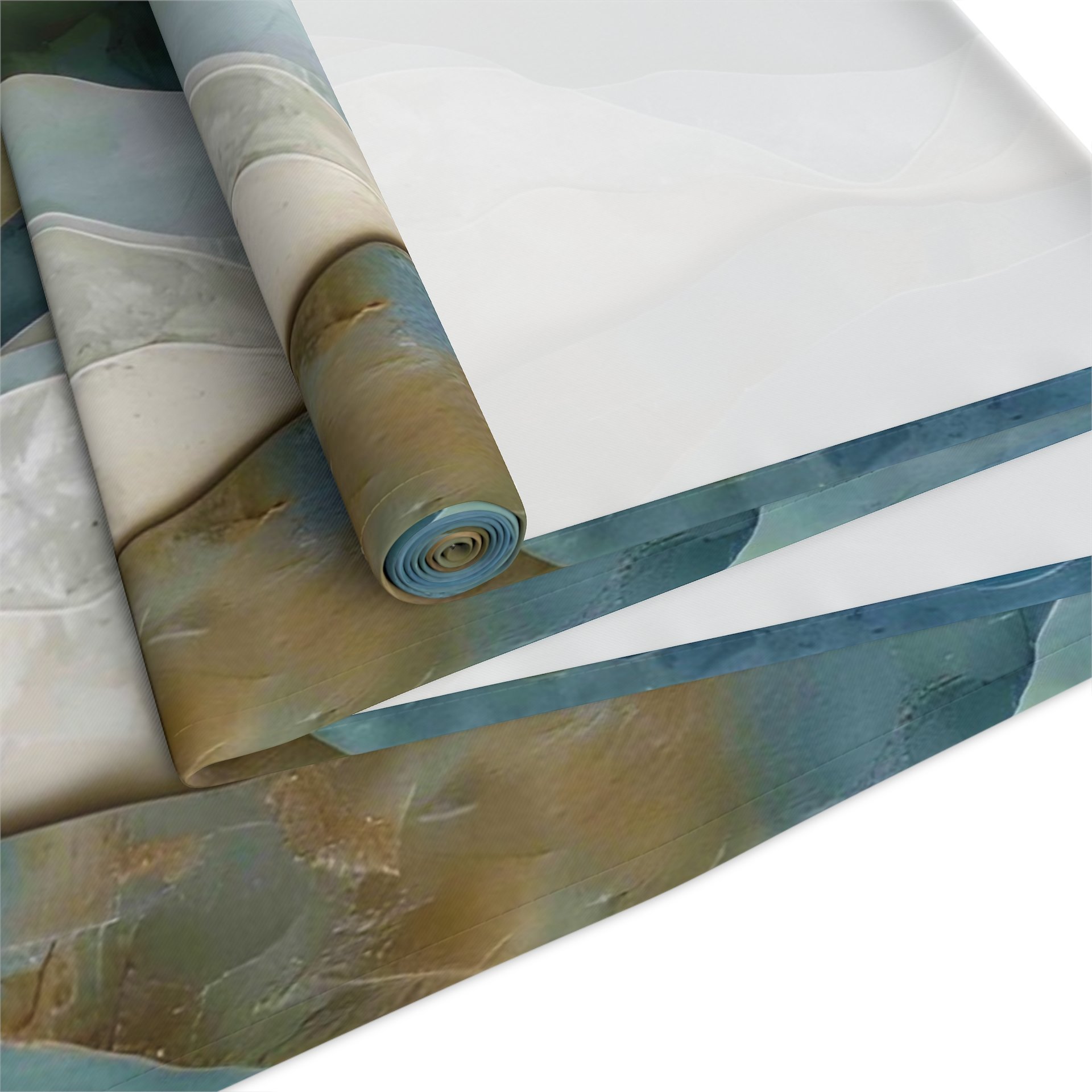 Abstract Wavy Stripes Table Runner back