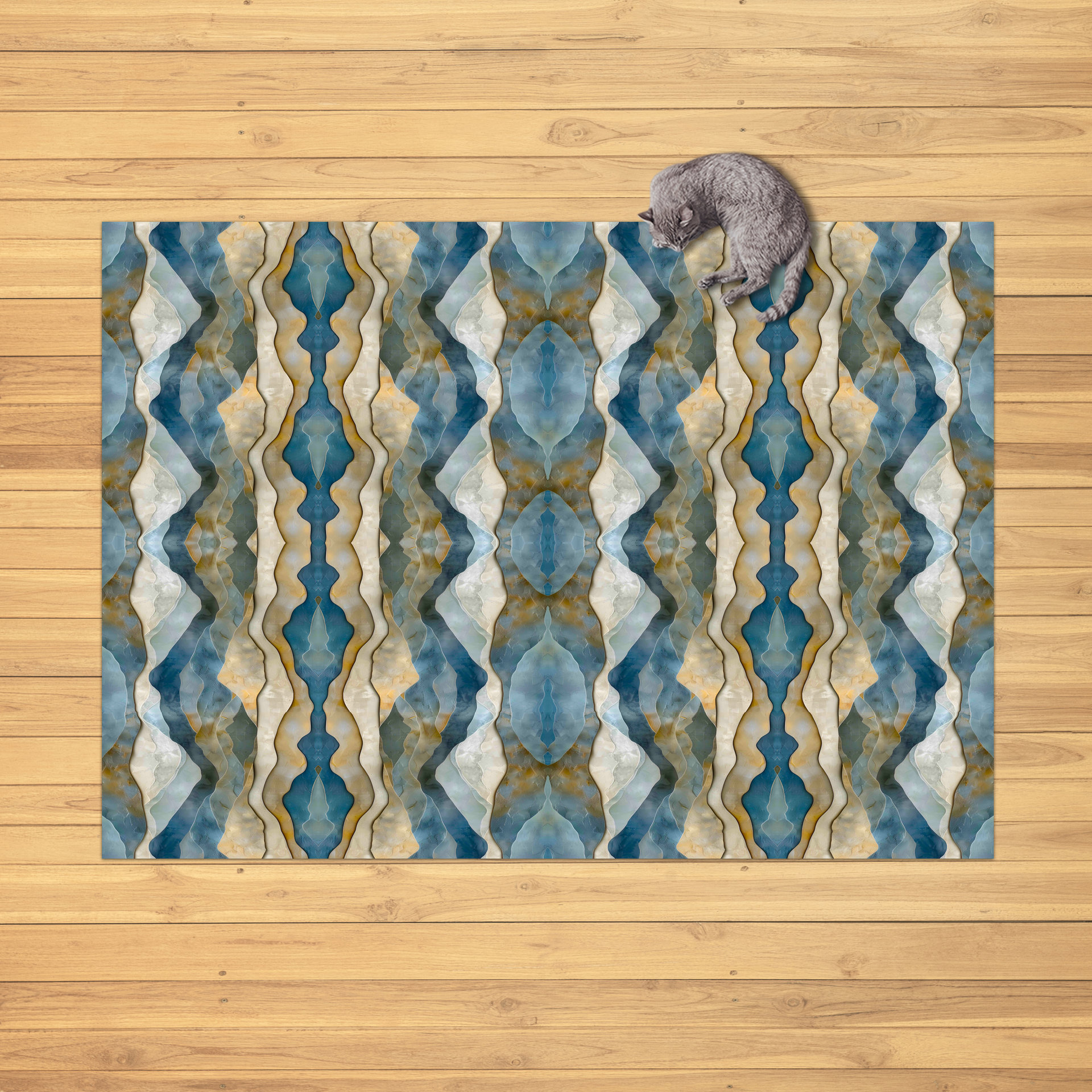 Wavy Stripes Area Rug — Indoor or Outdoor