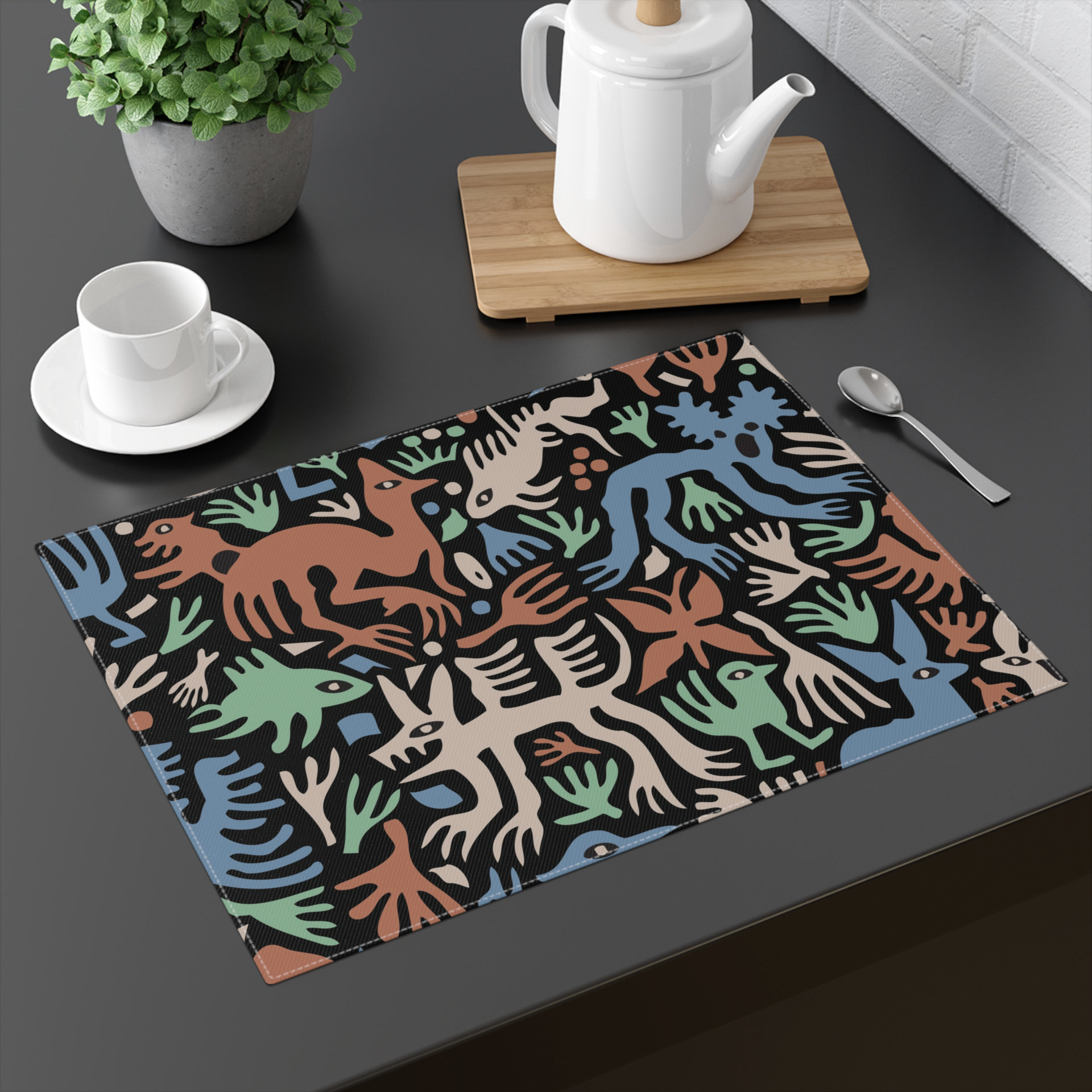 Whimsical Animals and Plants Placemat