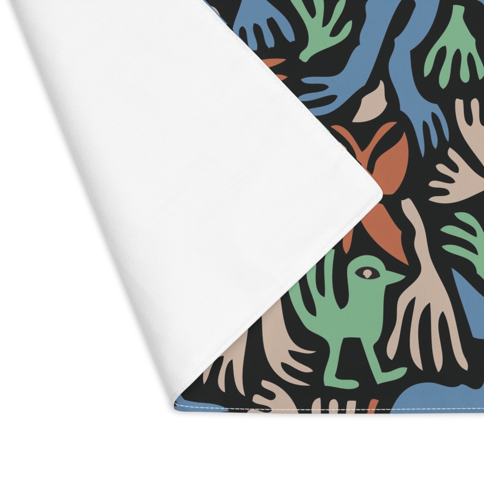 Whimsical Animals and Plants Placemat back
