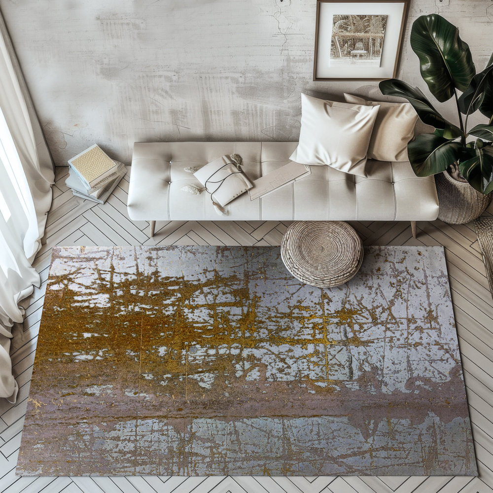 Minimalist Industrial Rug - Indoor Outdoor