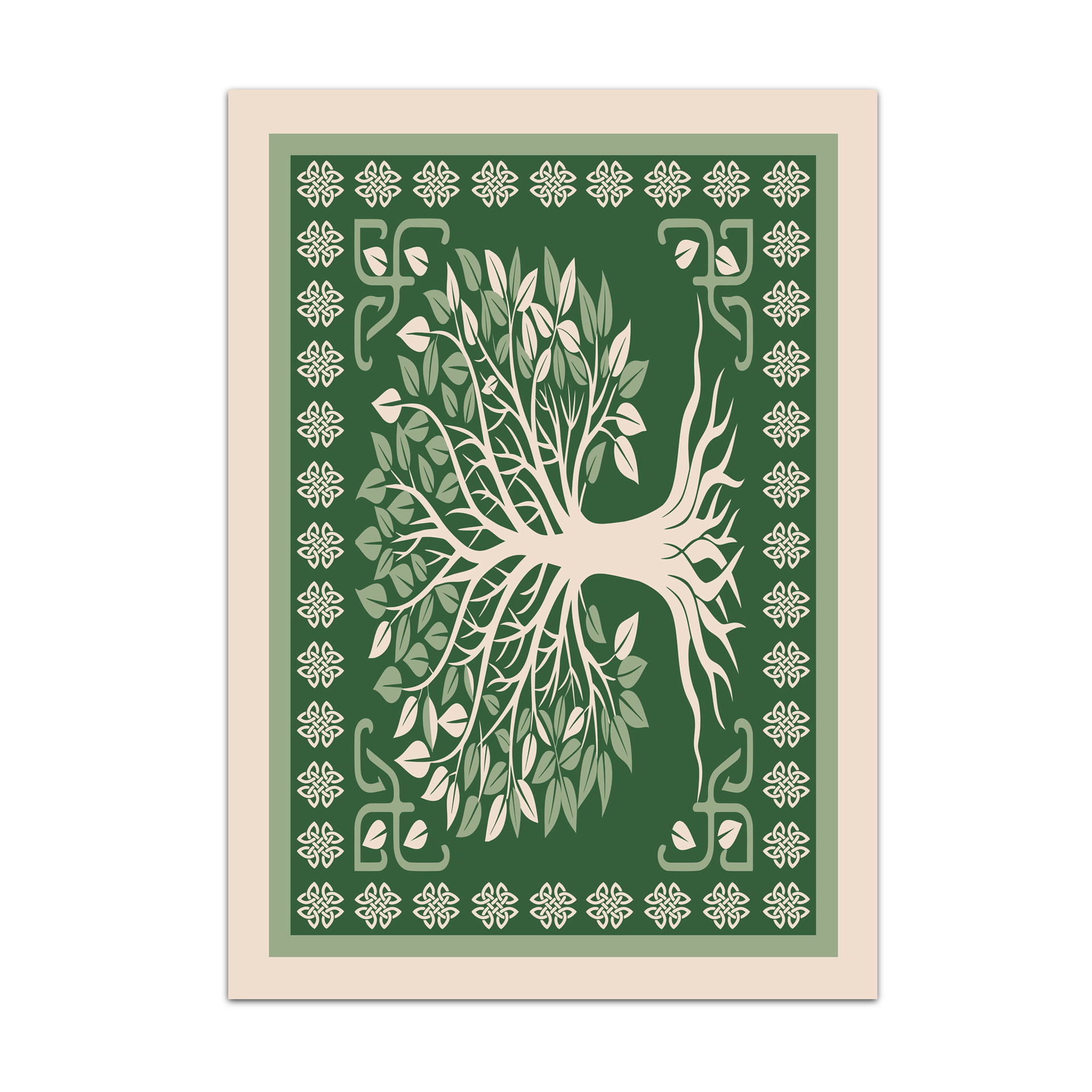 Celtic Tree of Life Rug, Indoor Outdoor