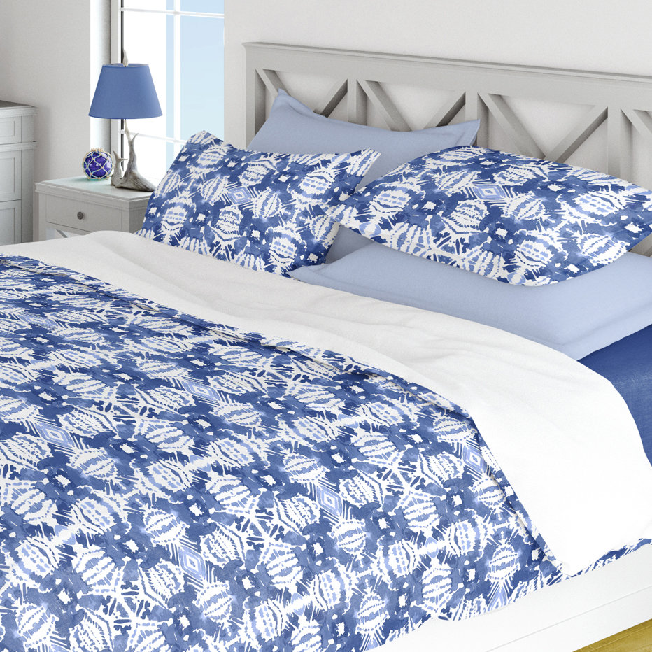 Blue Ikat Table Runner