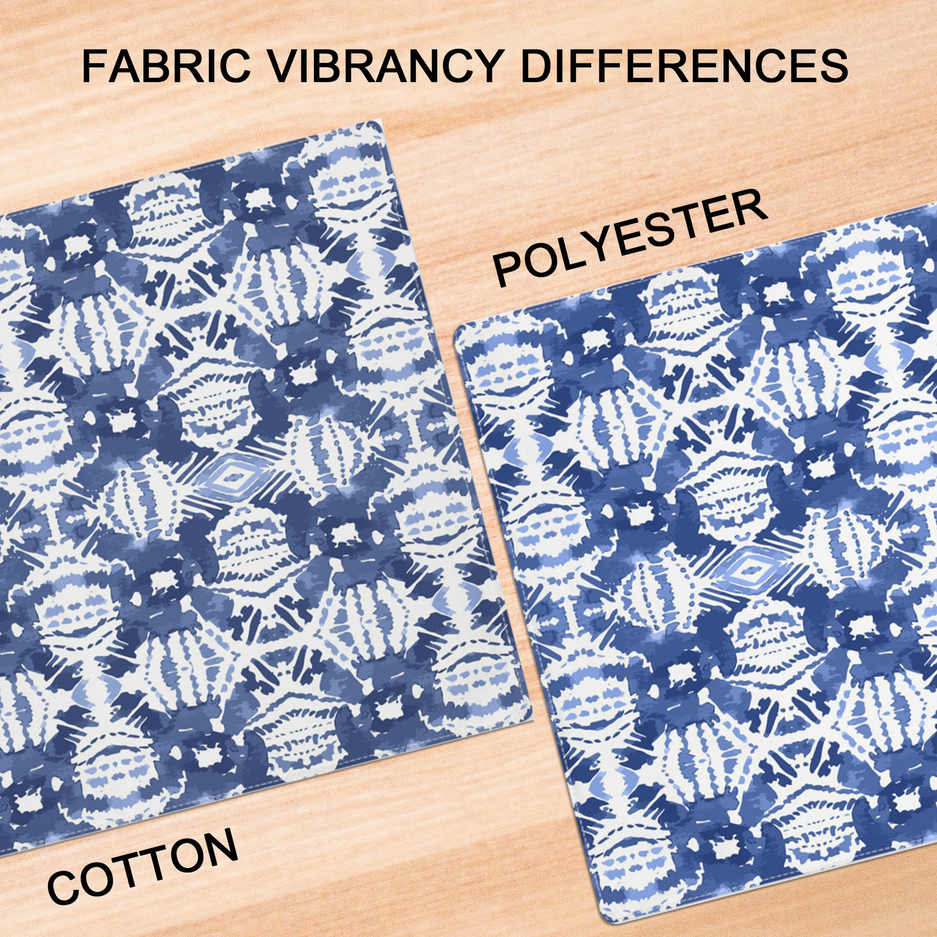 Polyester and cotton printing differences