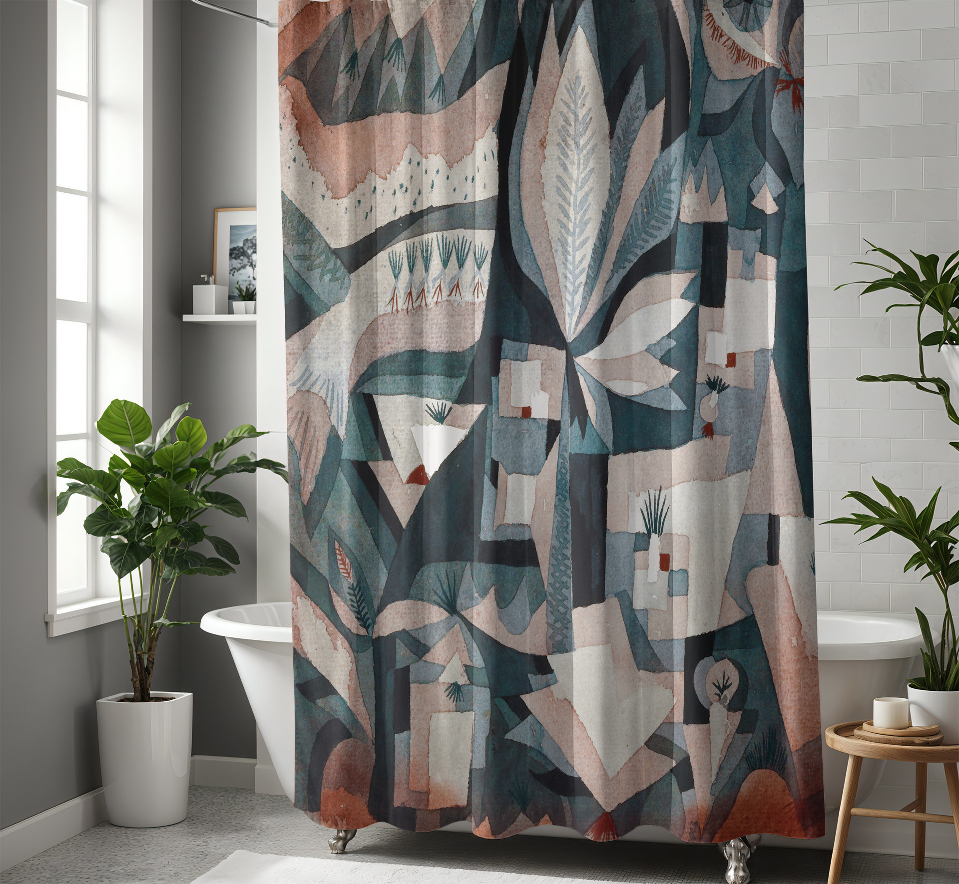 Surreal Modern Art Shower Curtain