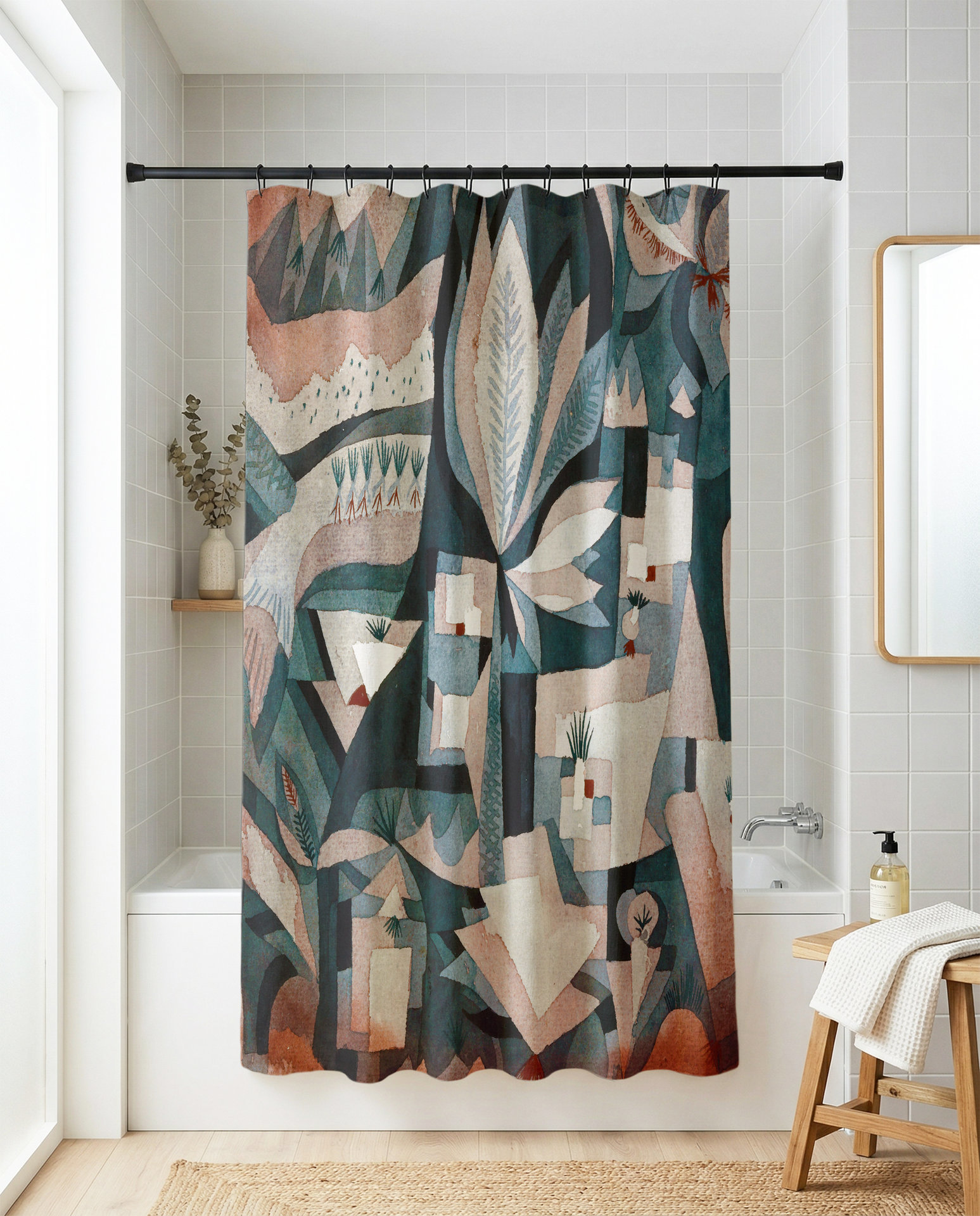 Surreal Modern Art Shower Curtain