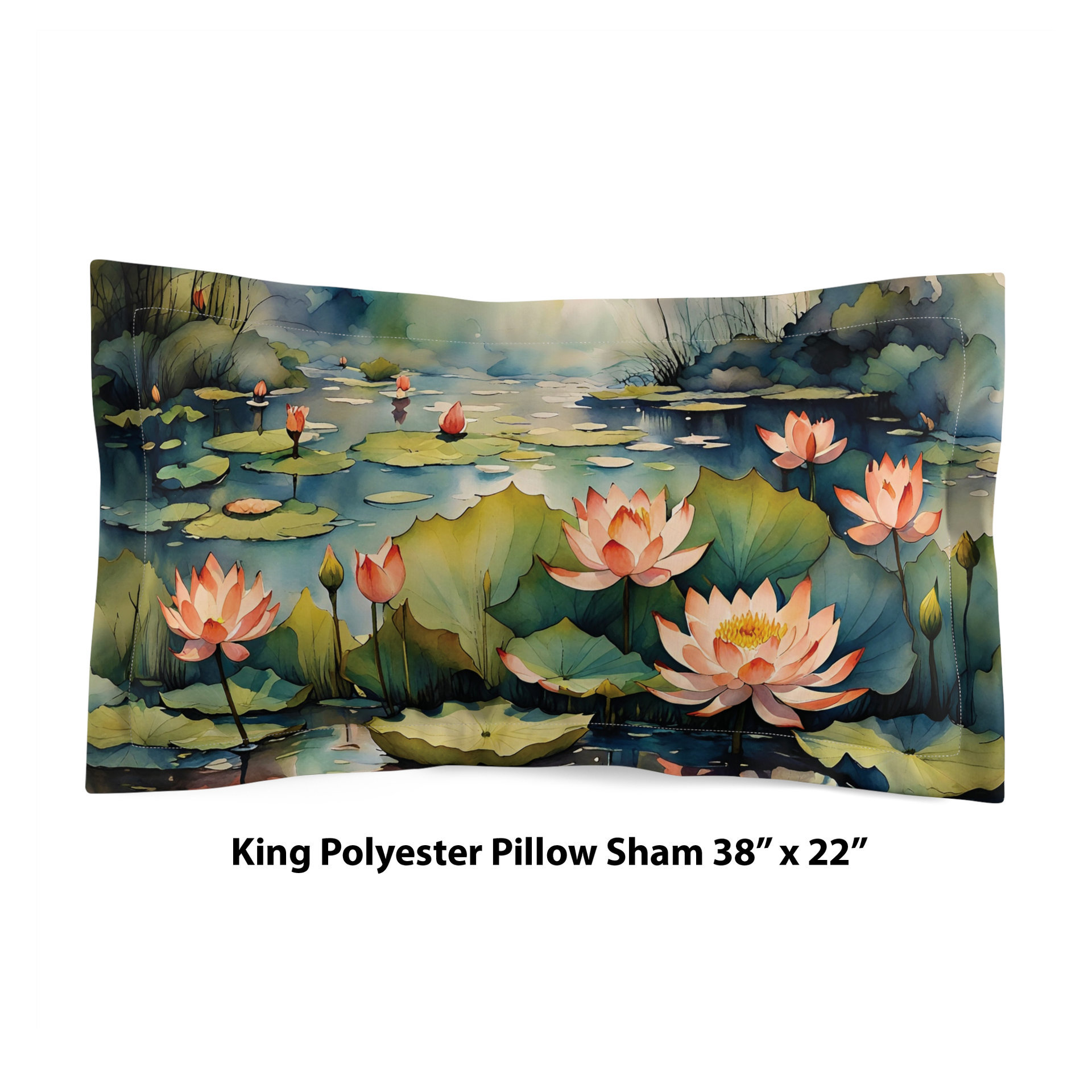 Water Lily Bedding, Cotton or Poly