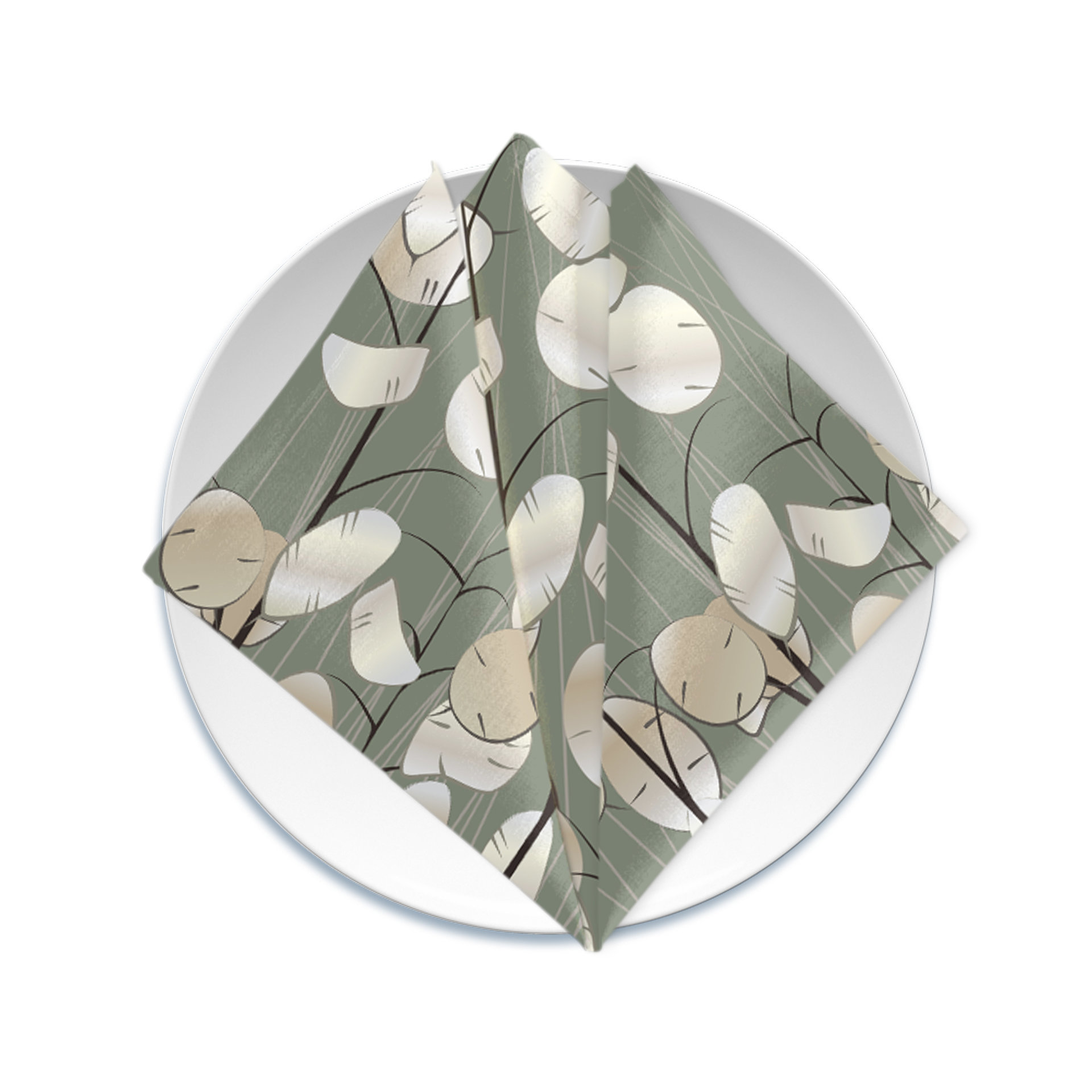 Money plant table napkin