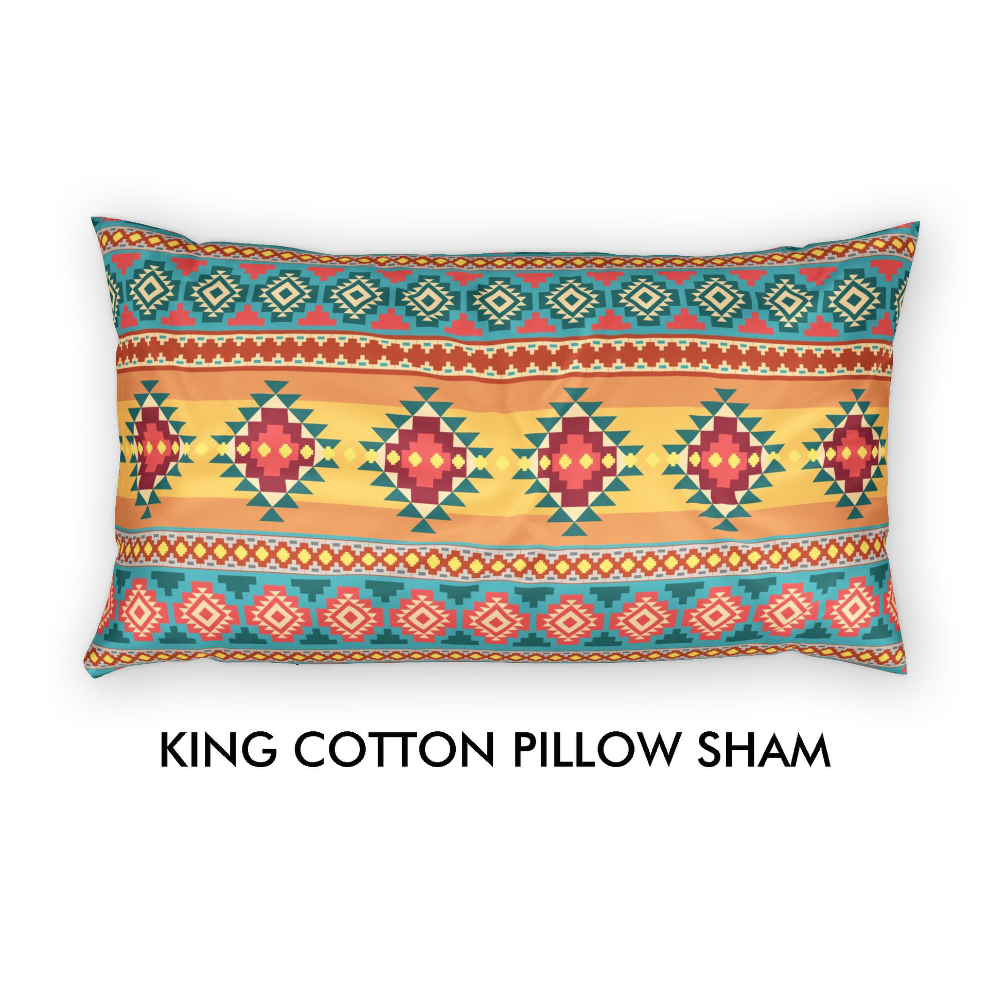 colorful tribal cotton king Pillow Shams 