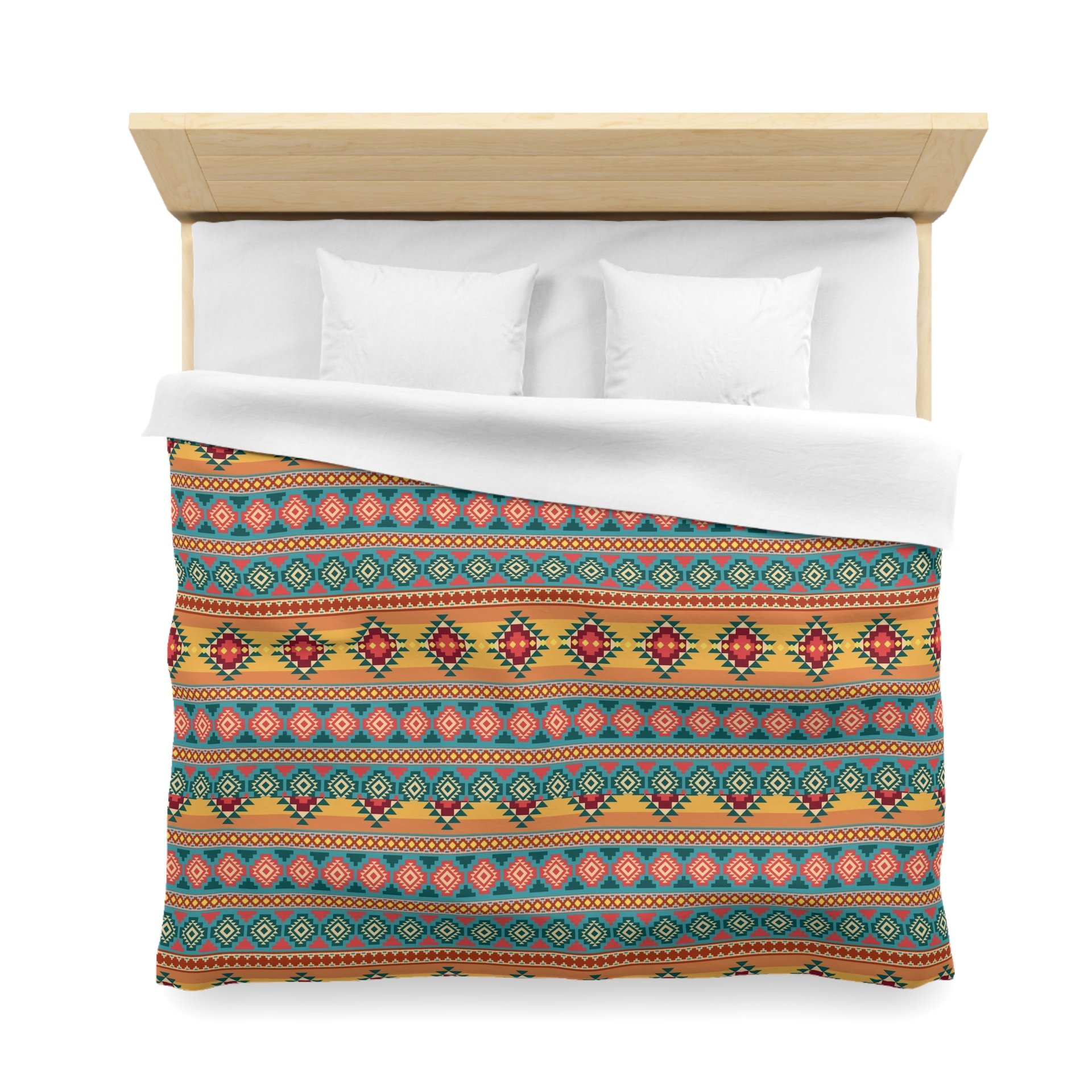 Colorful Tribal Bedding, Cotton Duvet Cover