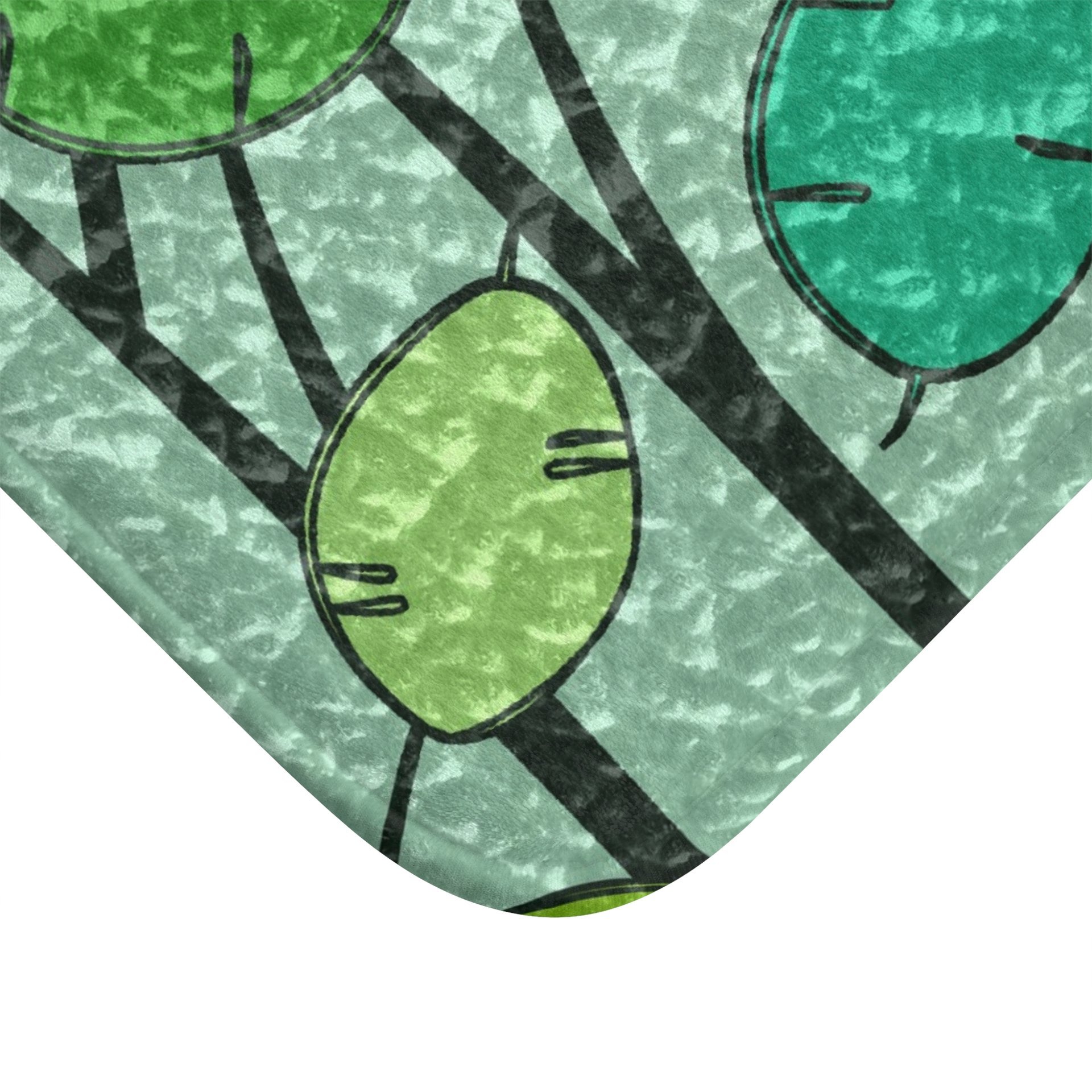 Green Honesty Plant Shower Curtain