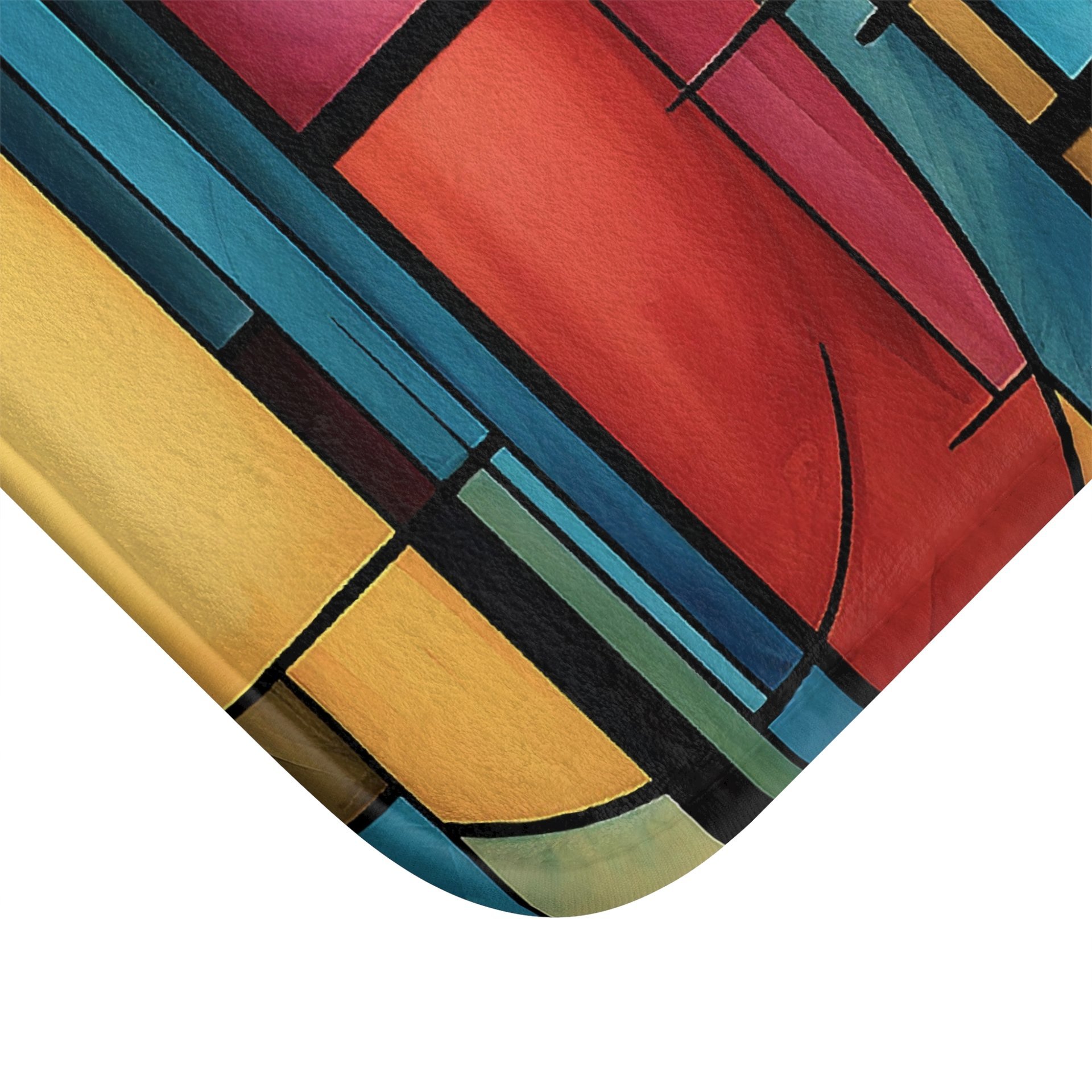 Jewel Colors Abstract Art Shower Curtain