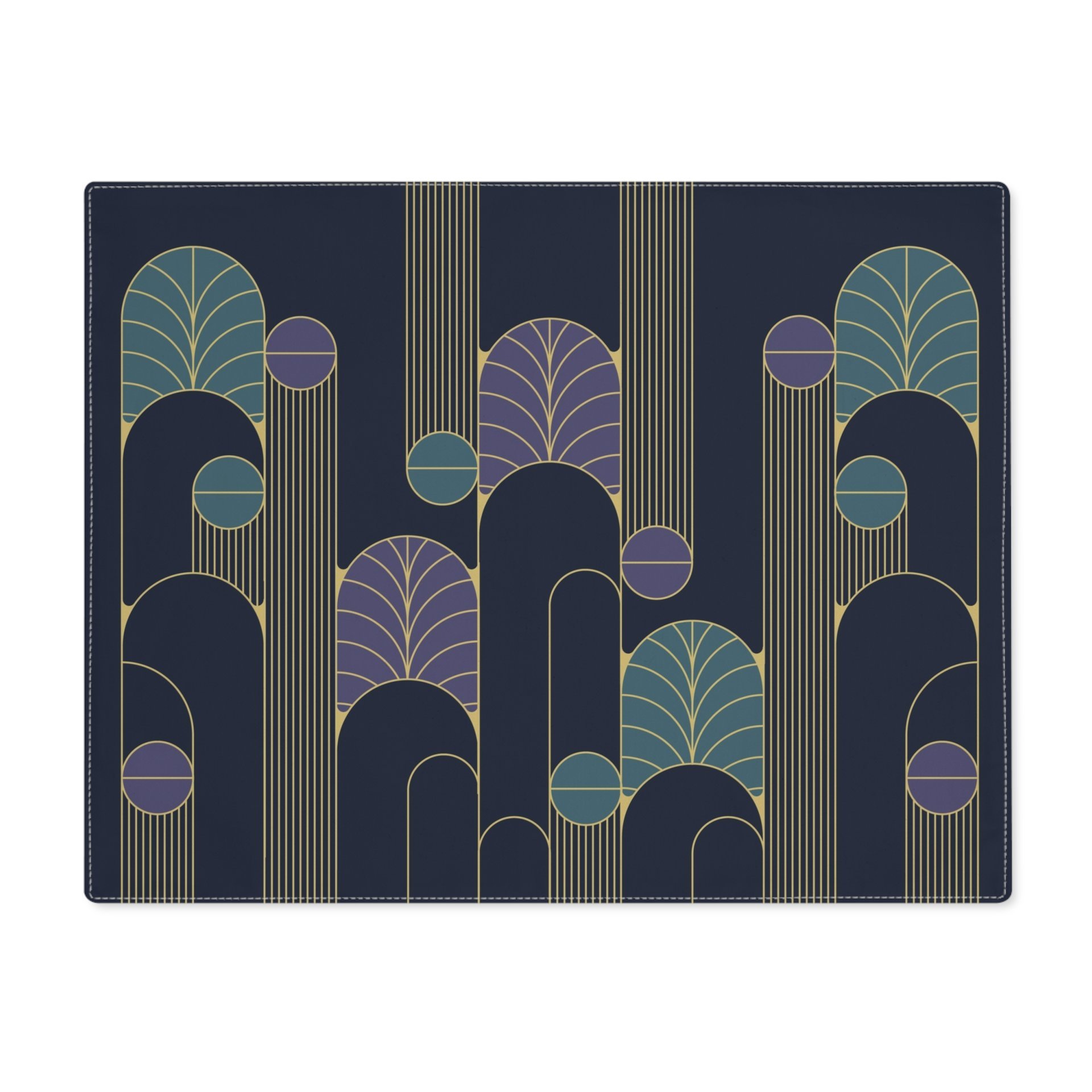 Navy Blue Art Deco Placemat