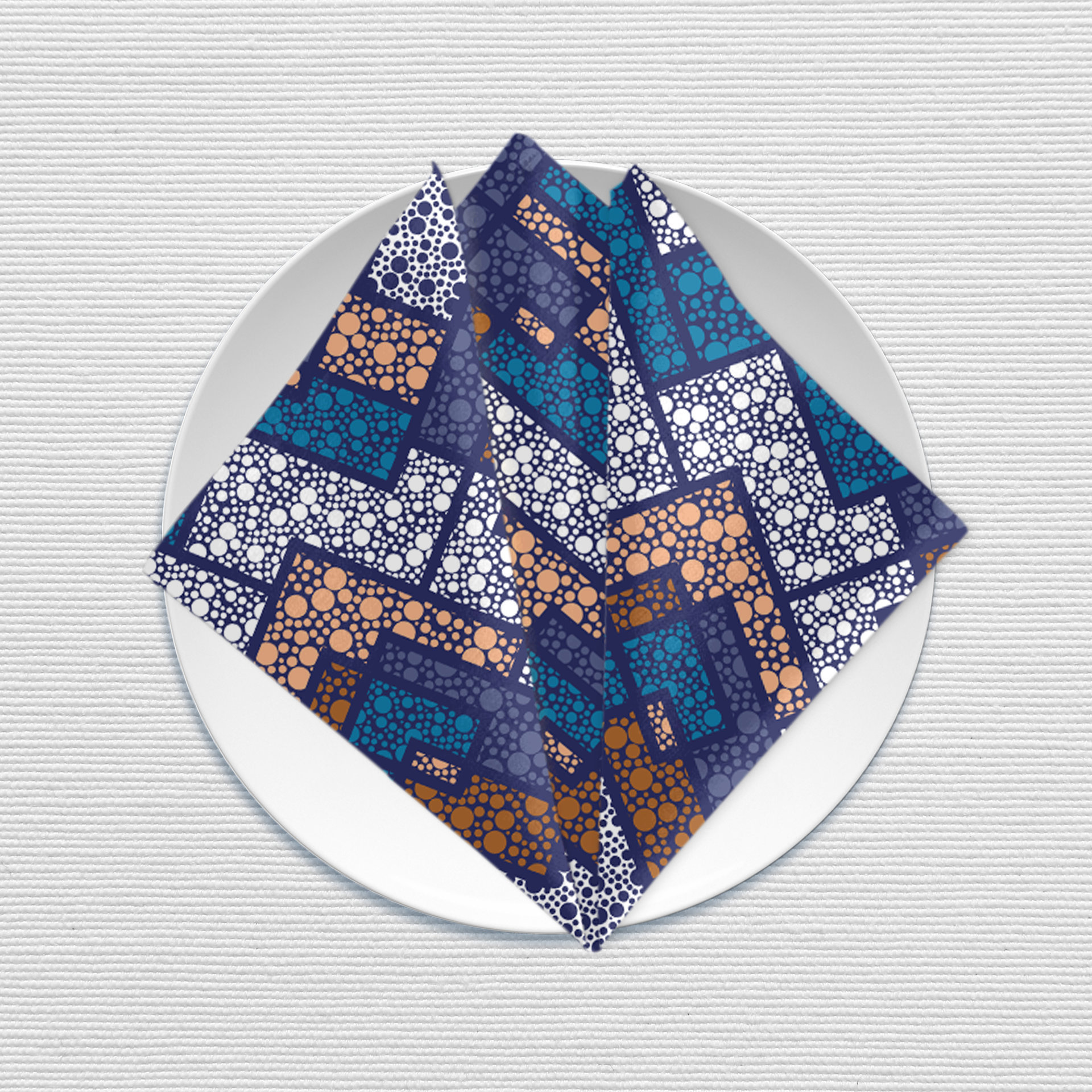Mid-Century Modern Polka Dot napkin