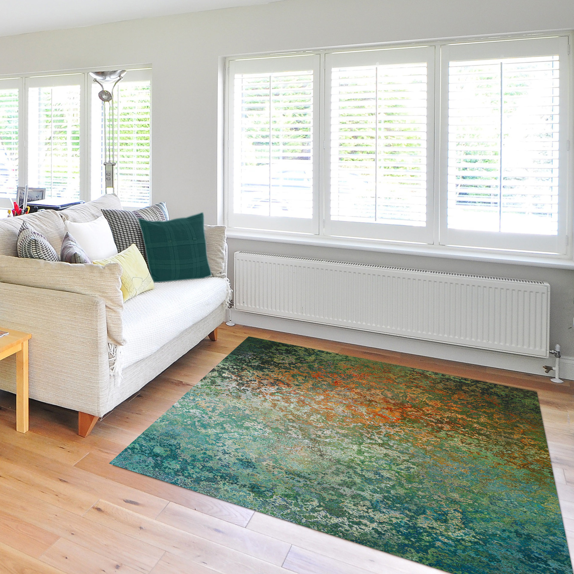 Modern Distressed Area Rug