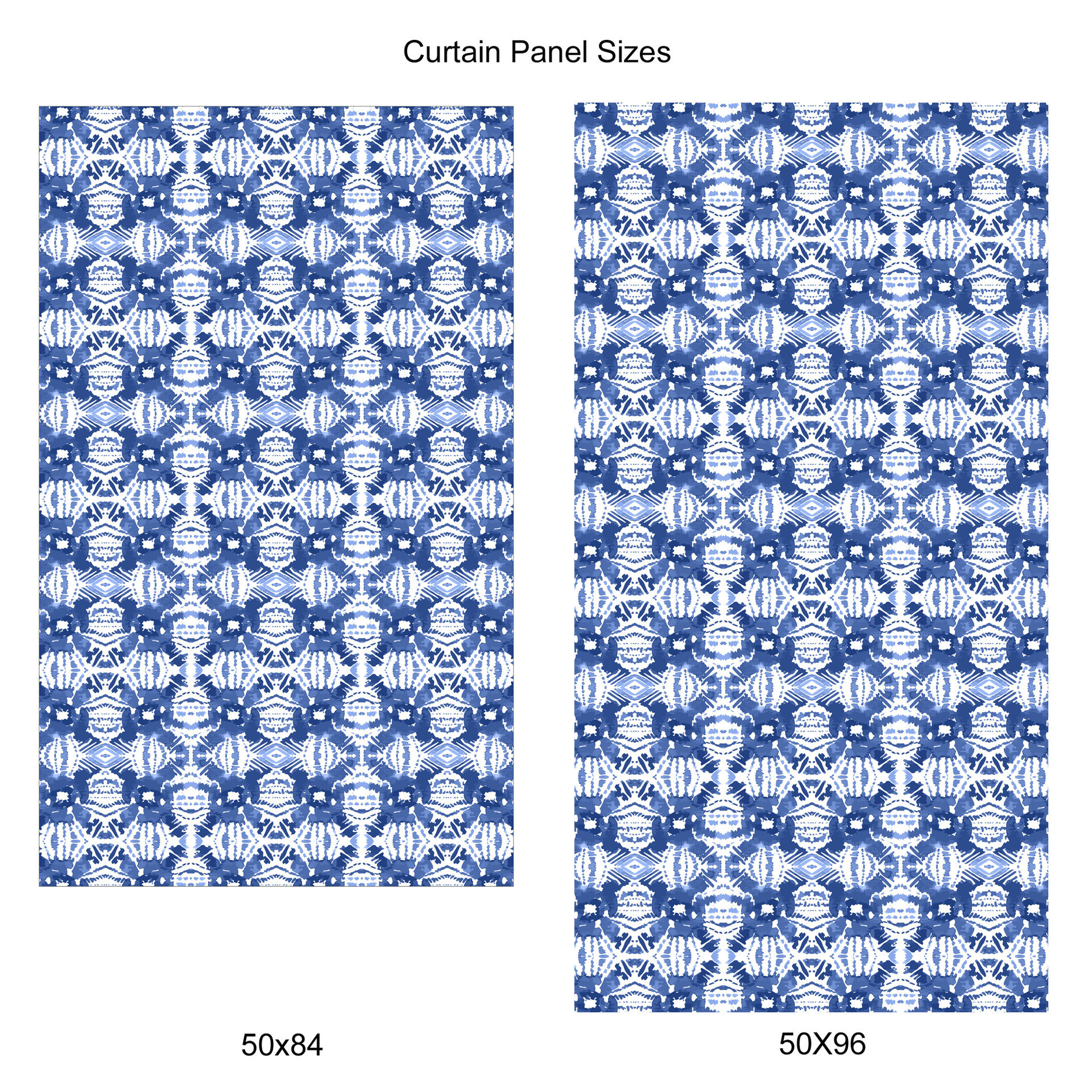 rod pocket panel sizes