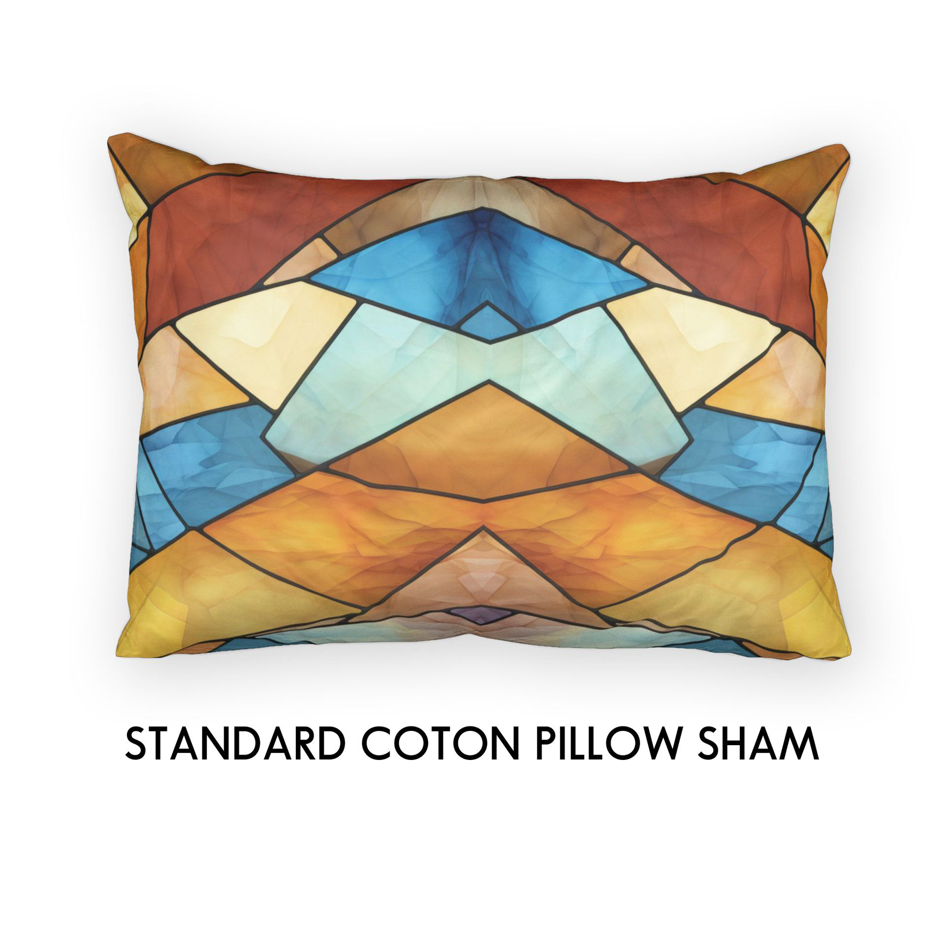 Stained Glass Eagle Pillow Shams