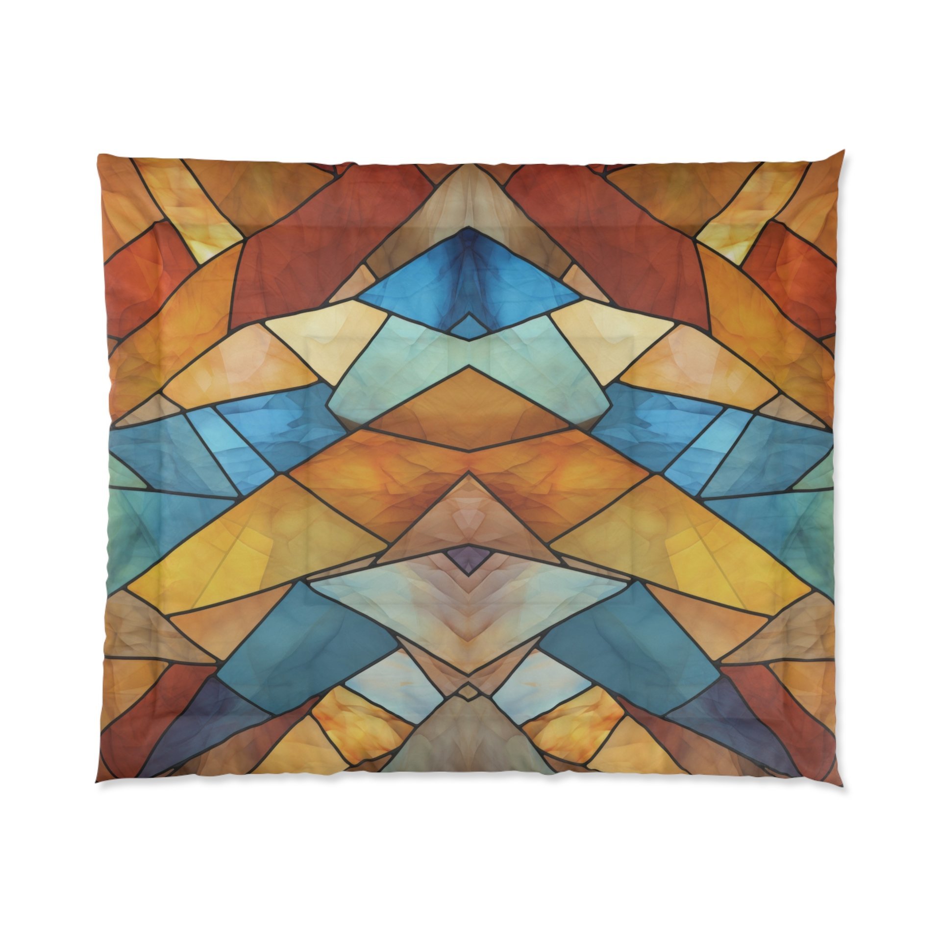 Stained Glass Eagle Comforter, King