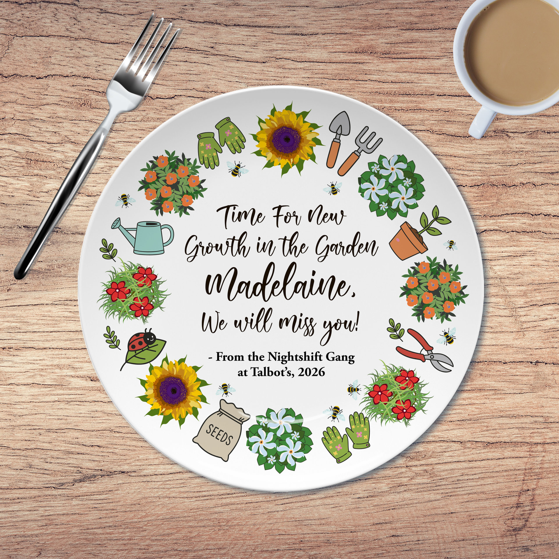 Personalized Retirement Gift Plate
