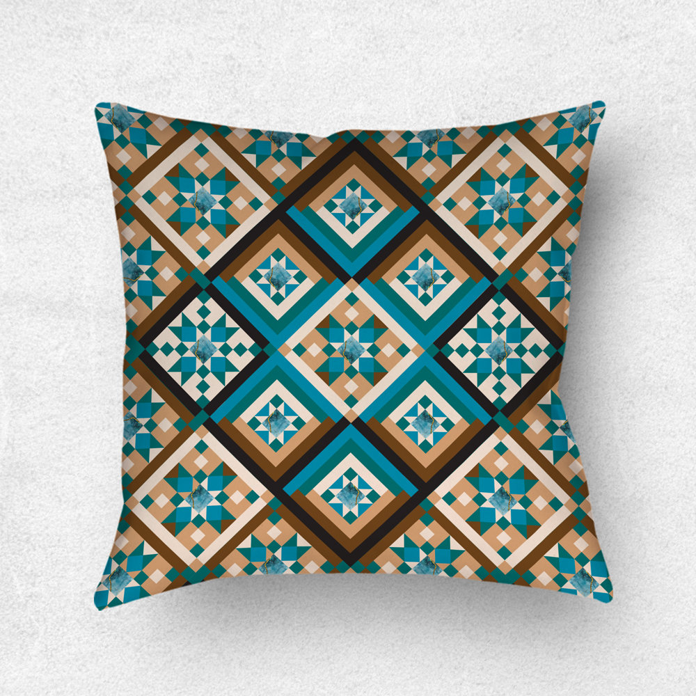 Southwestern Throw Pillow, Diamond Pattern