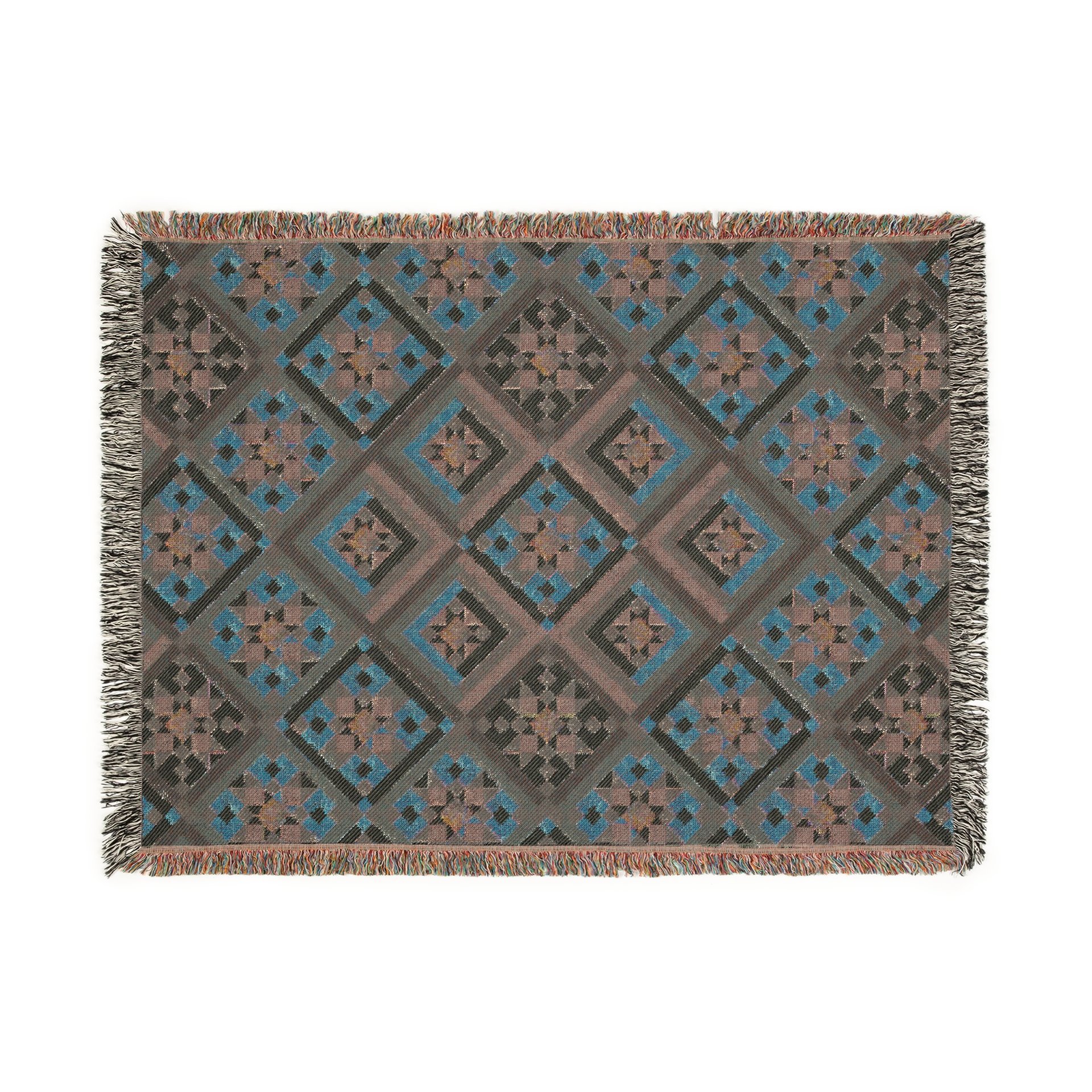 woven blanket back side