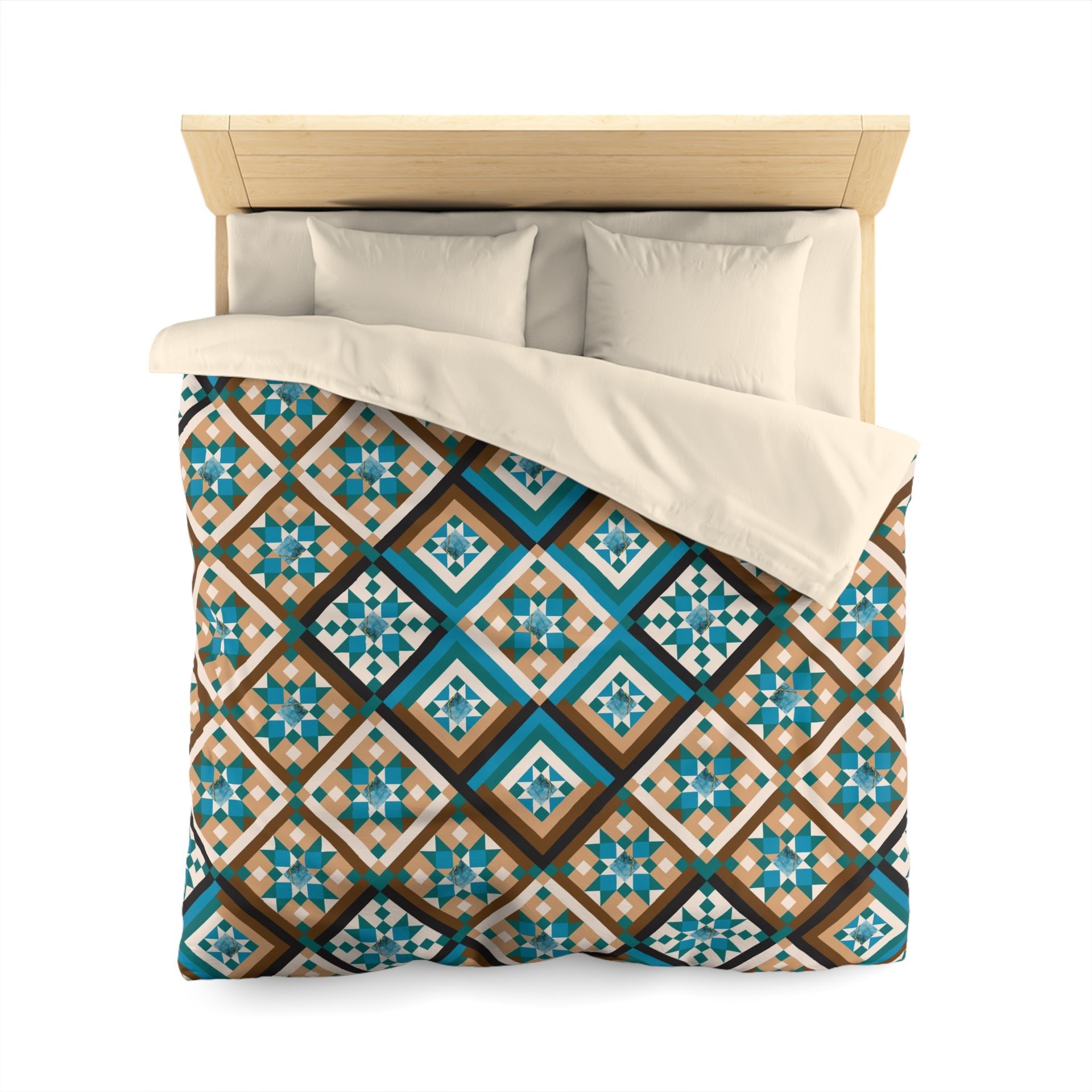 Southwestern Diamond Pattern queen Duvet Cover.
