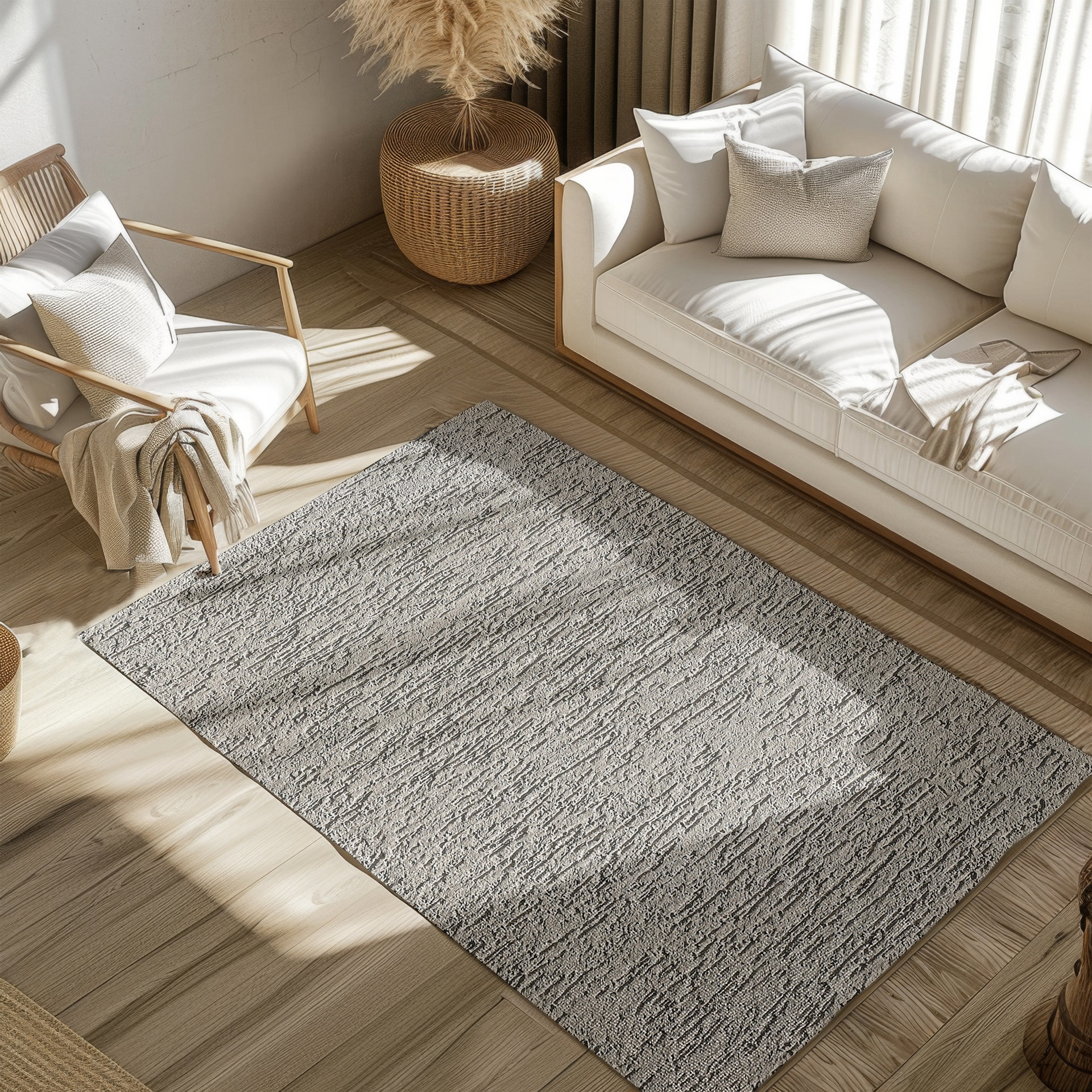 Minimalist Industrial Rug - Indoor Outdoor