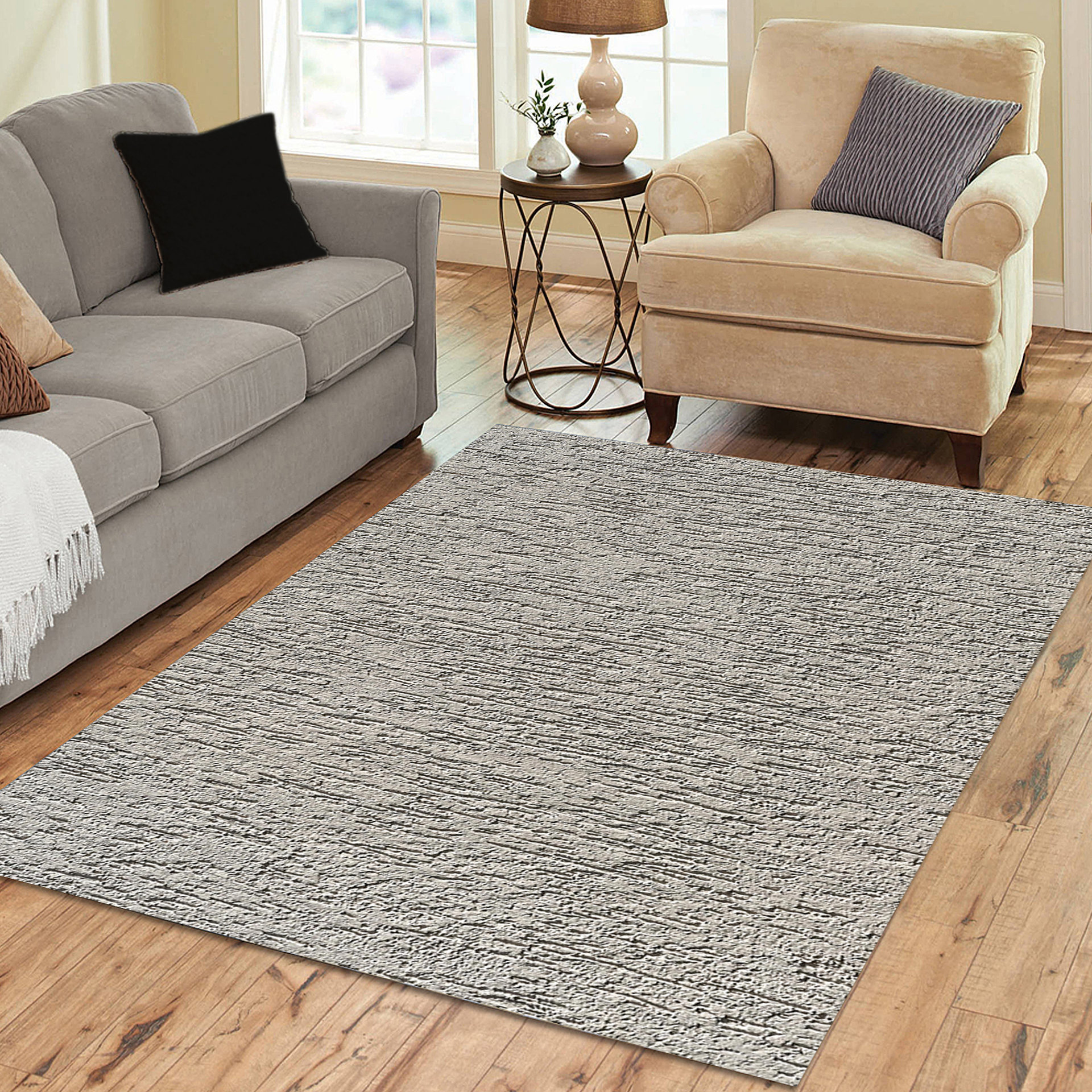 Minimalist Industrial Style Area Rug