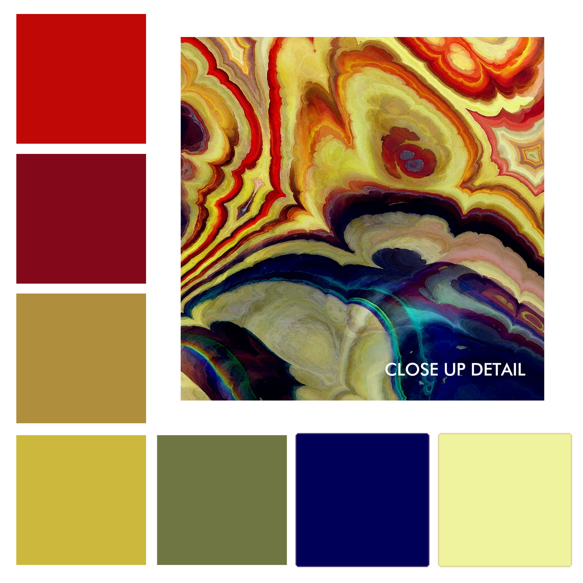 Baroque Fleece Blanket color chart