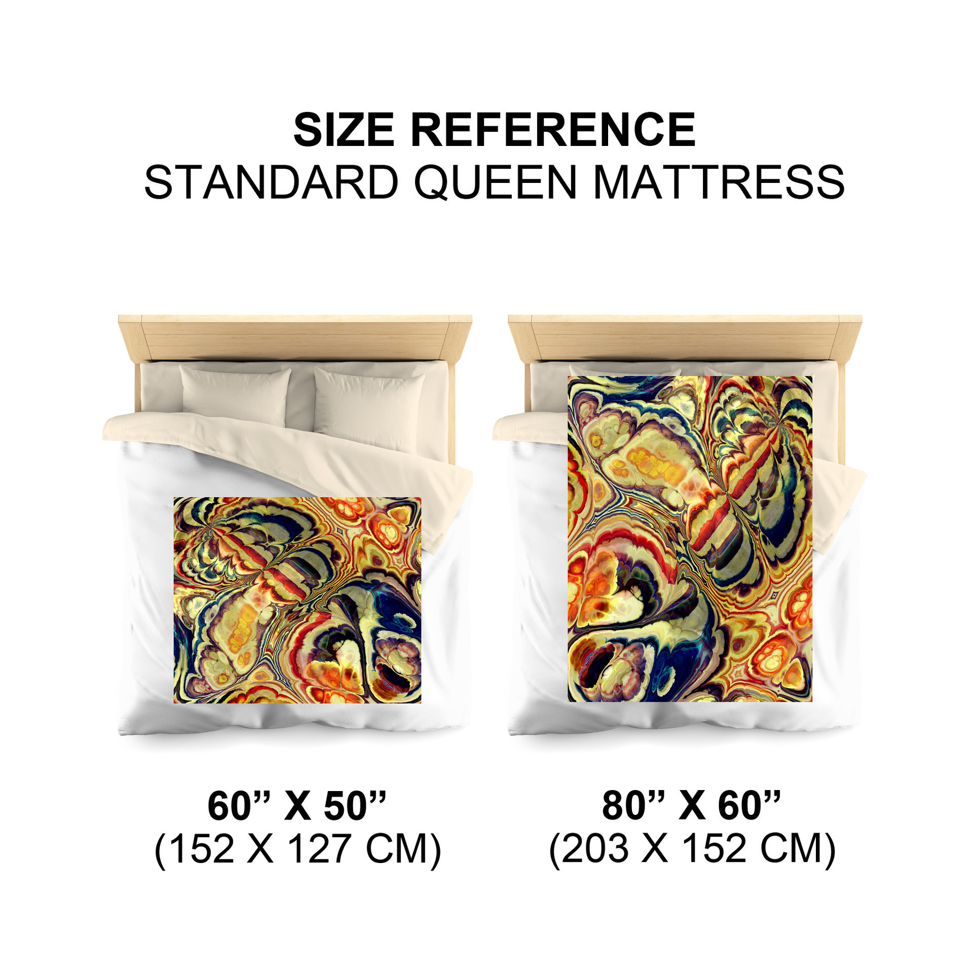 Baroque Style Abstract Art Fleece Blanket