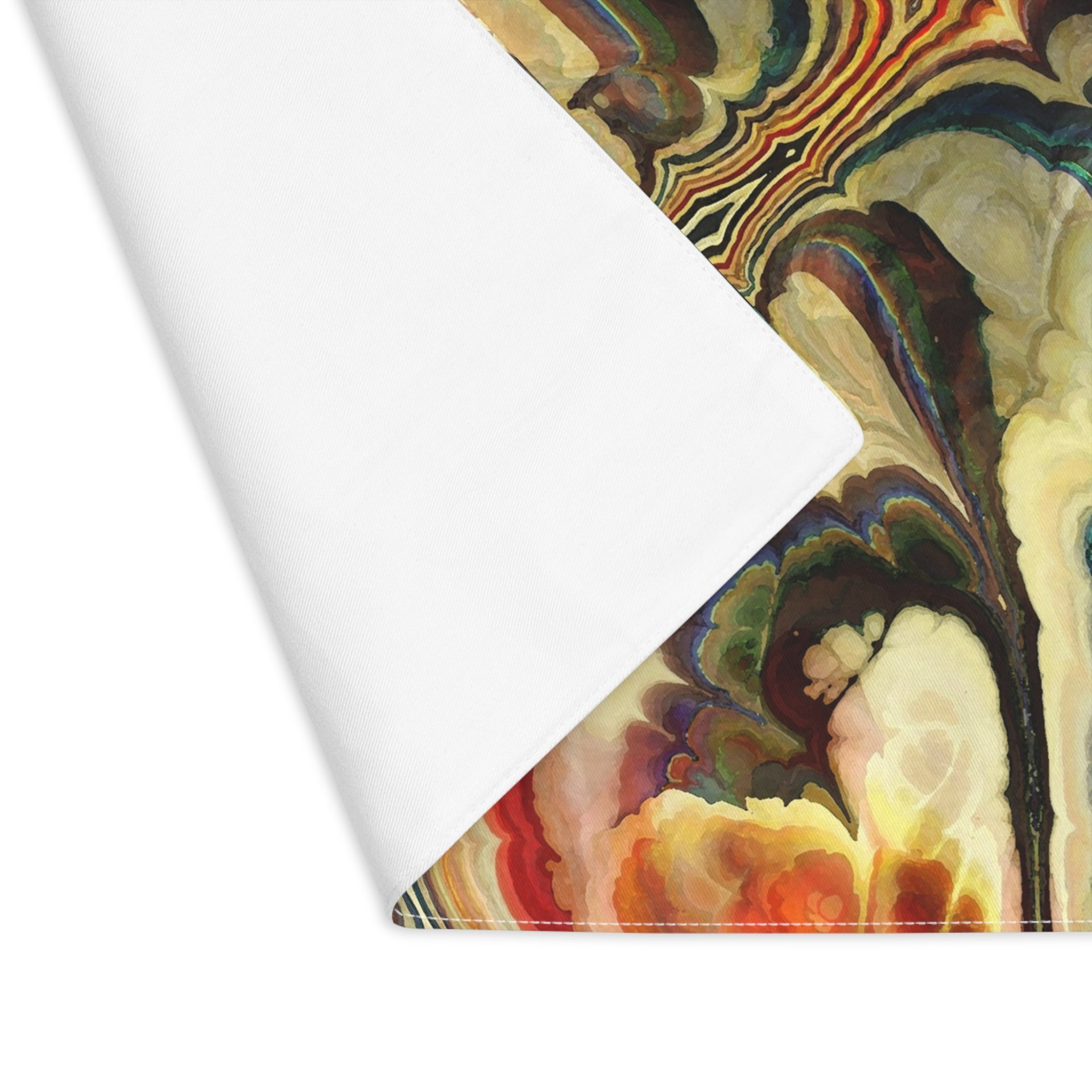 Multicolor Abstract Art placemat back