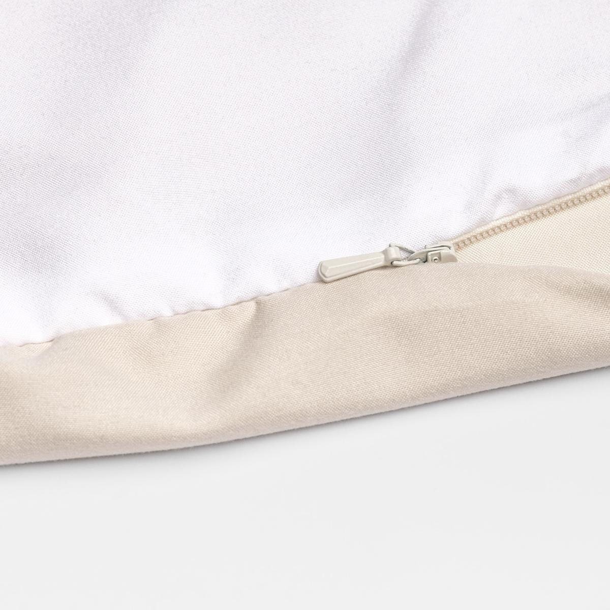 hidden zipper closure for a duvet cover