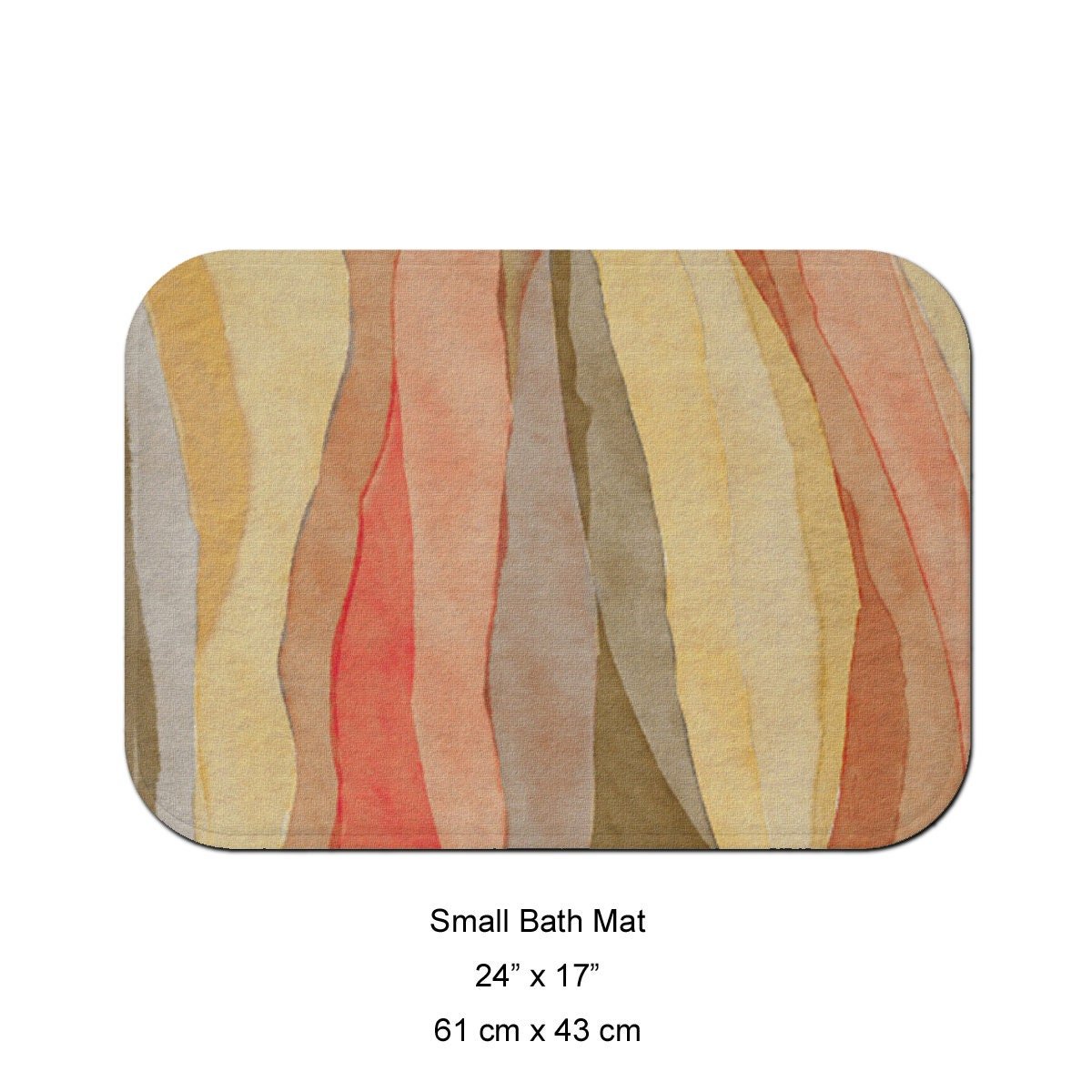 Tropical Sand Striped bath mat small