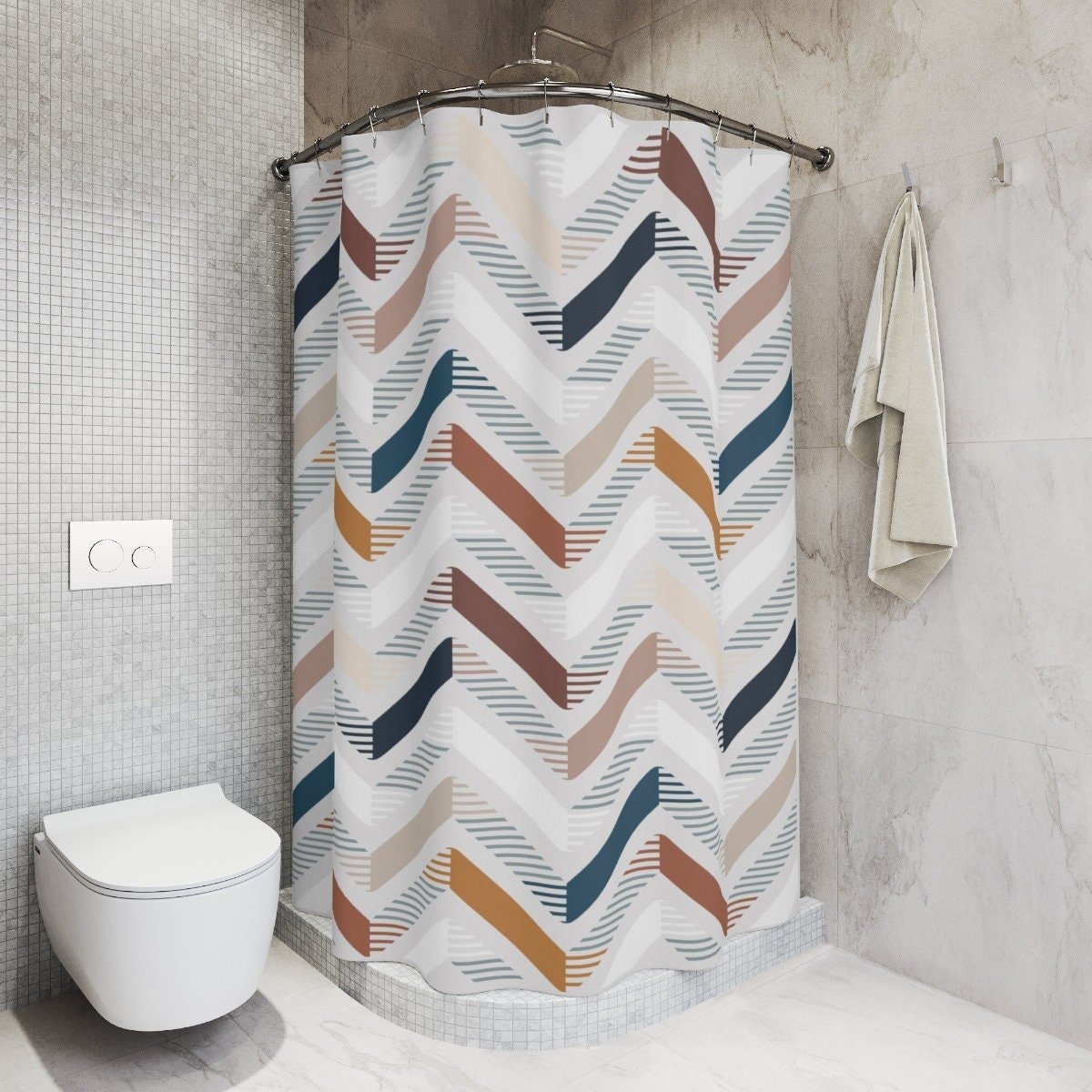 Chevron Shower Curtain