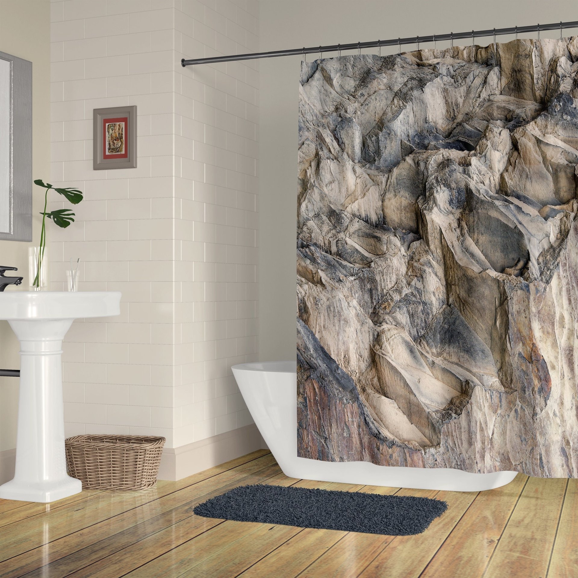 Granite Rock Shower Curtain