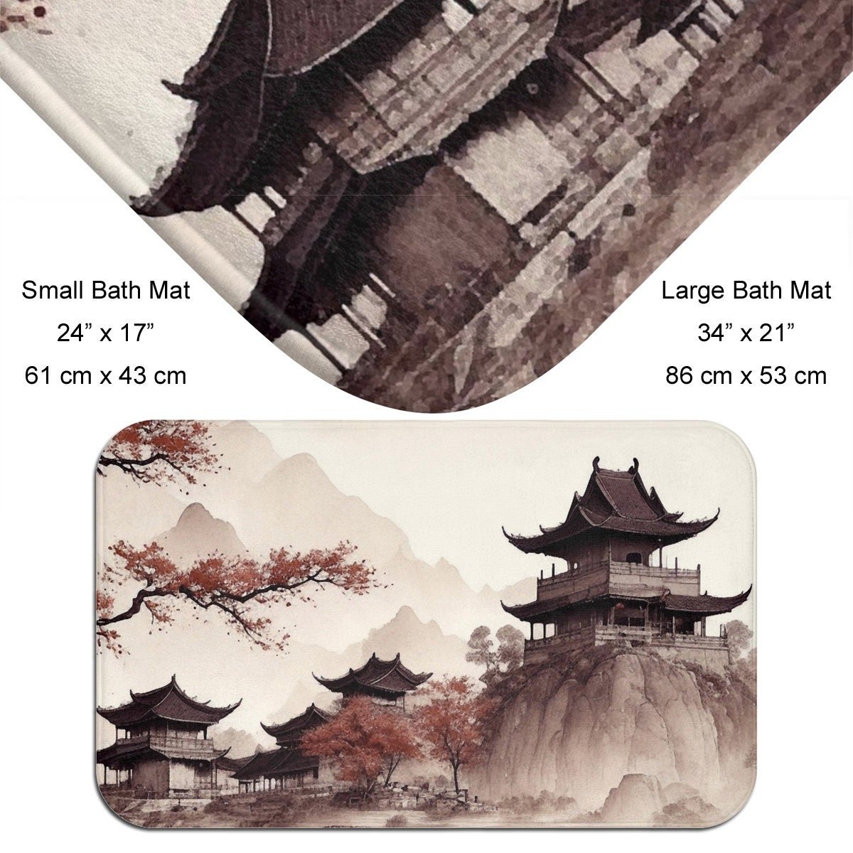 Zen Japanese bathmat.