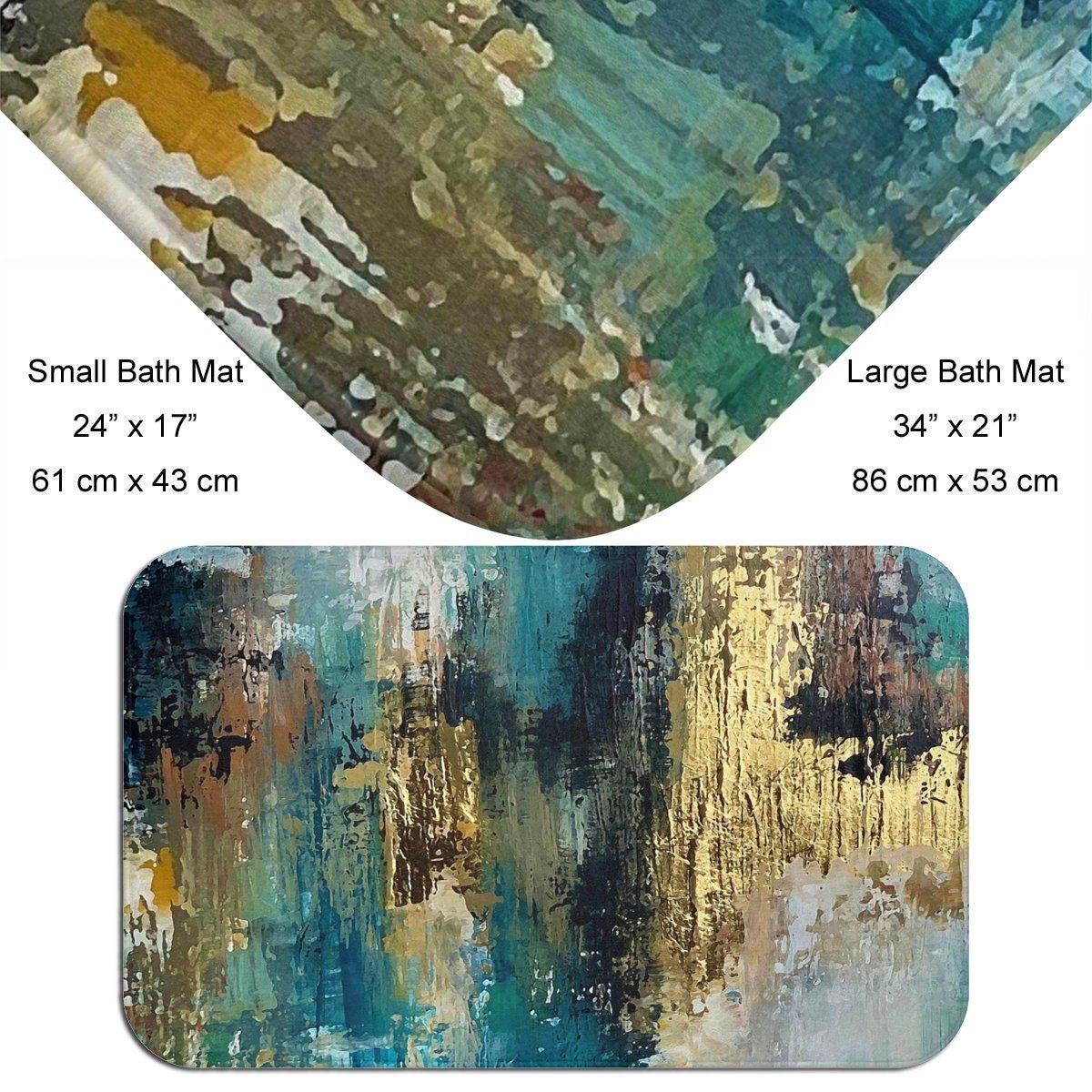 Abstract Modern Art bathmat.