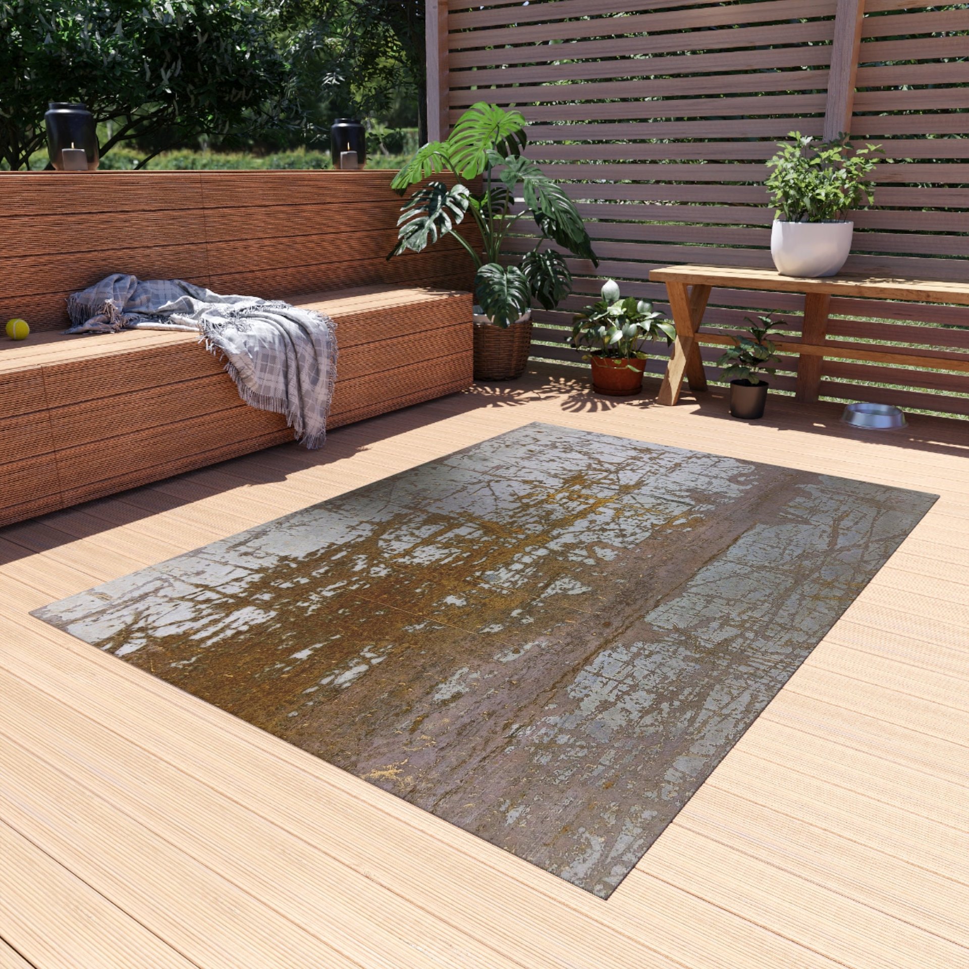 Industrial Modern Outdoor Rug