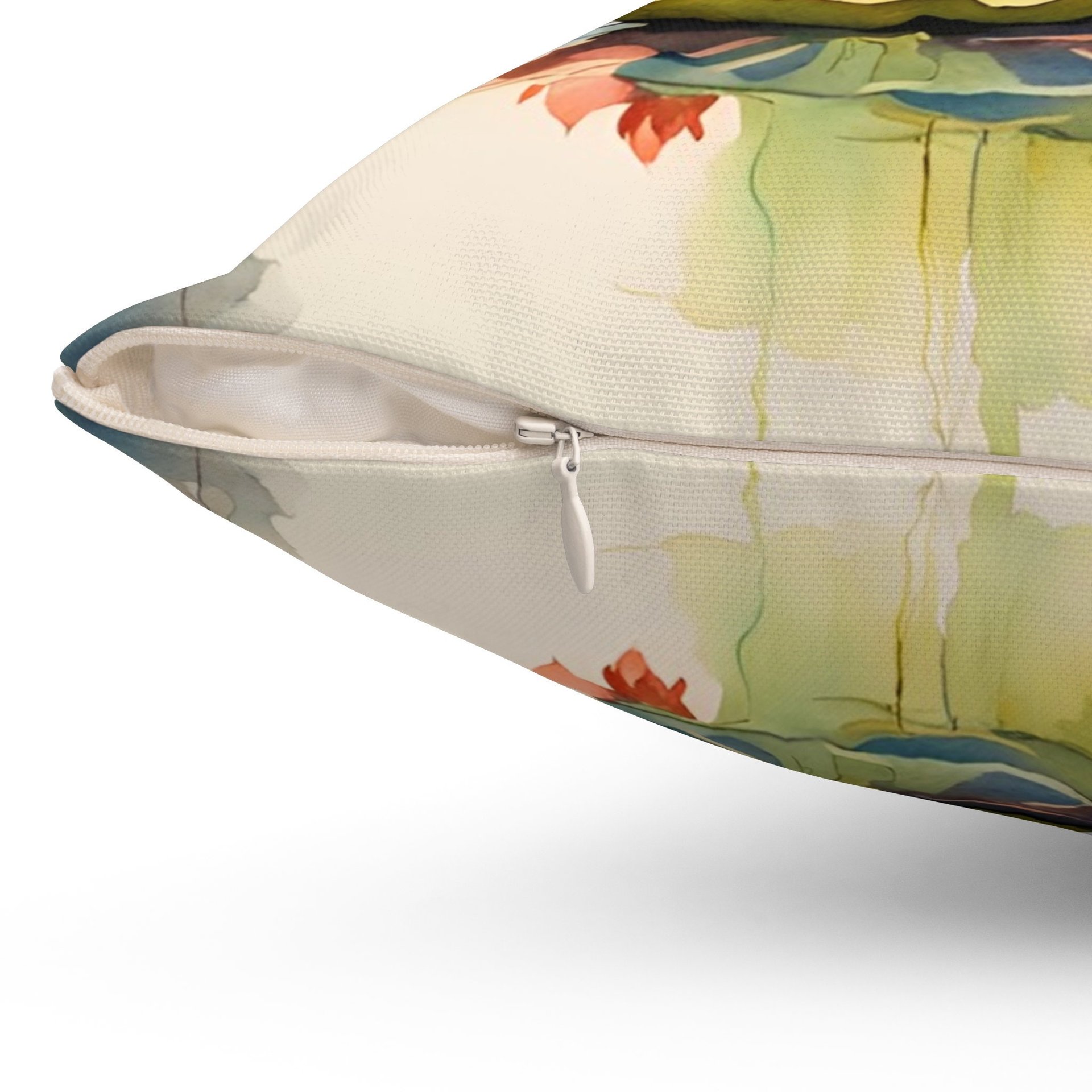 Water Lily Pillow Concealed Zipper