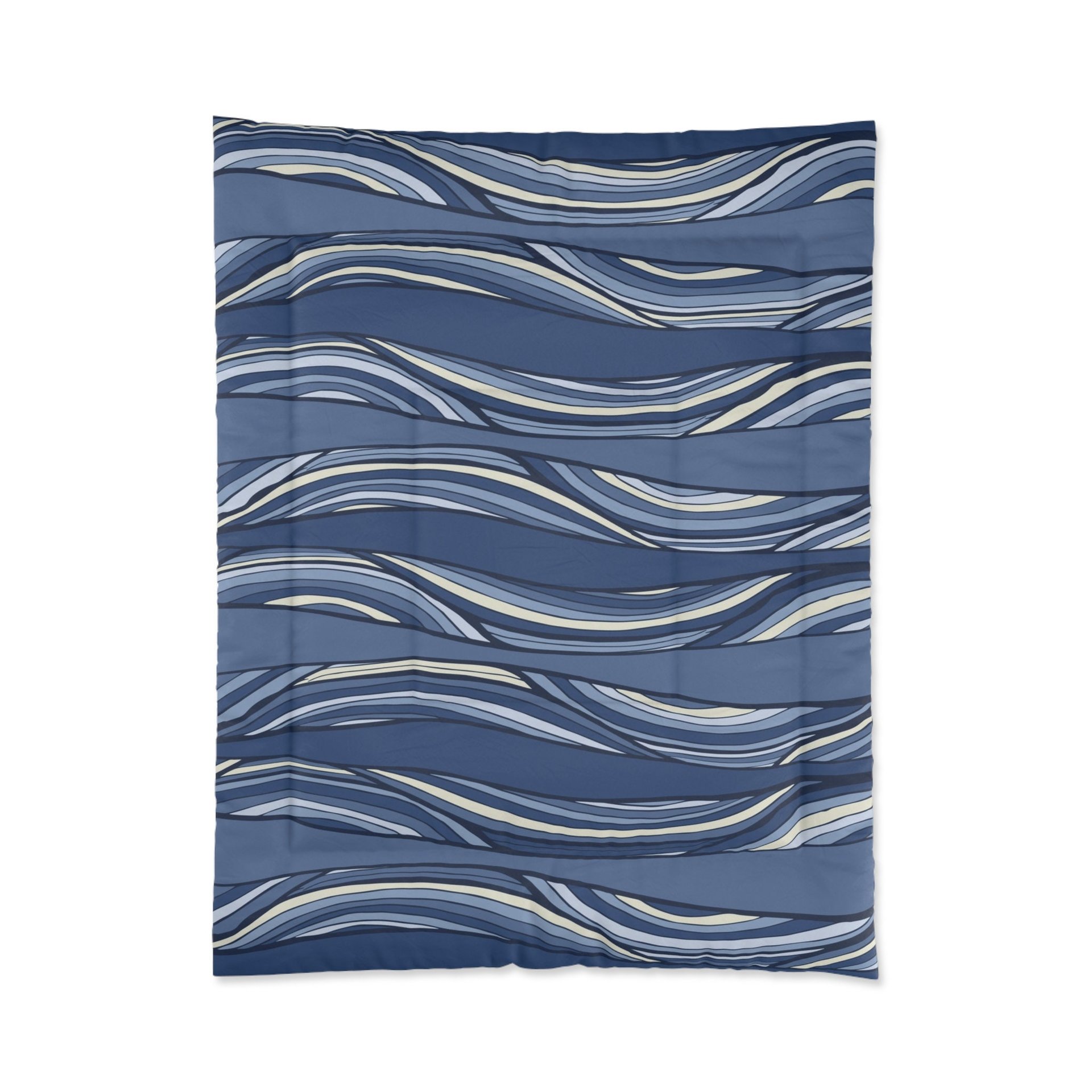 blue waves twin comforter