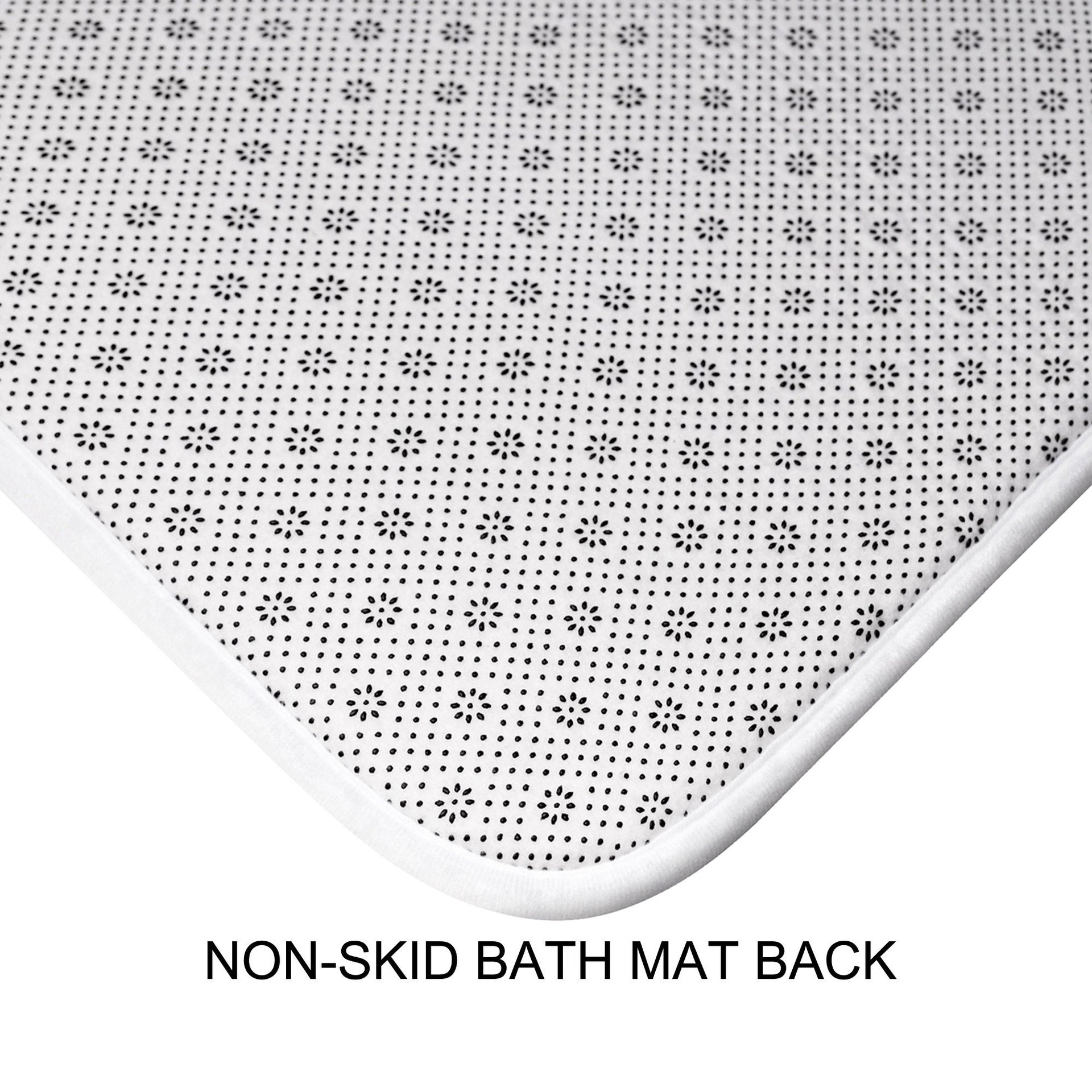 non-skid bath mat back