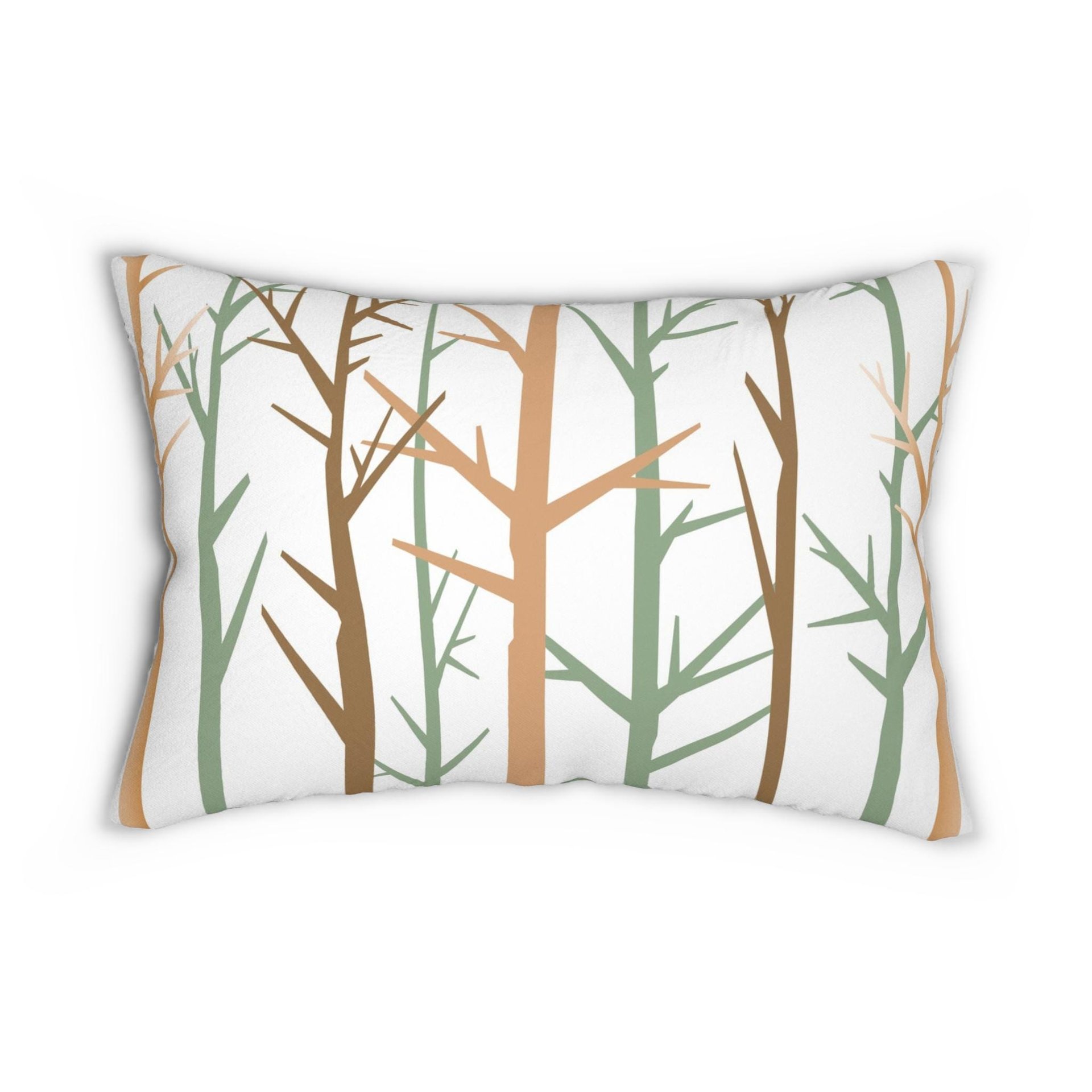 Bare Trees Design Reversible Lumbar Pillow