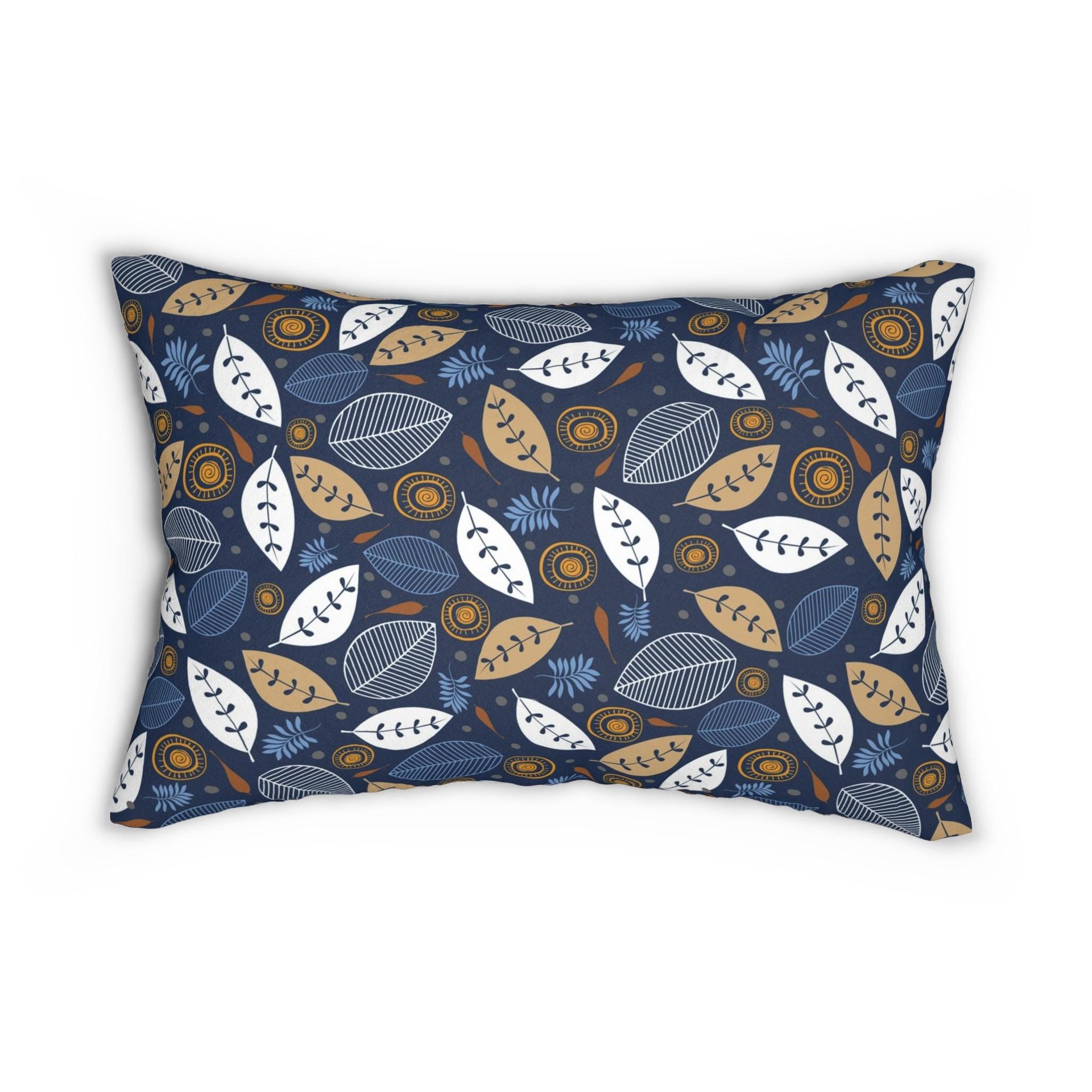 Leaf Design Reversible Lumbar Pillow