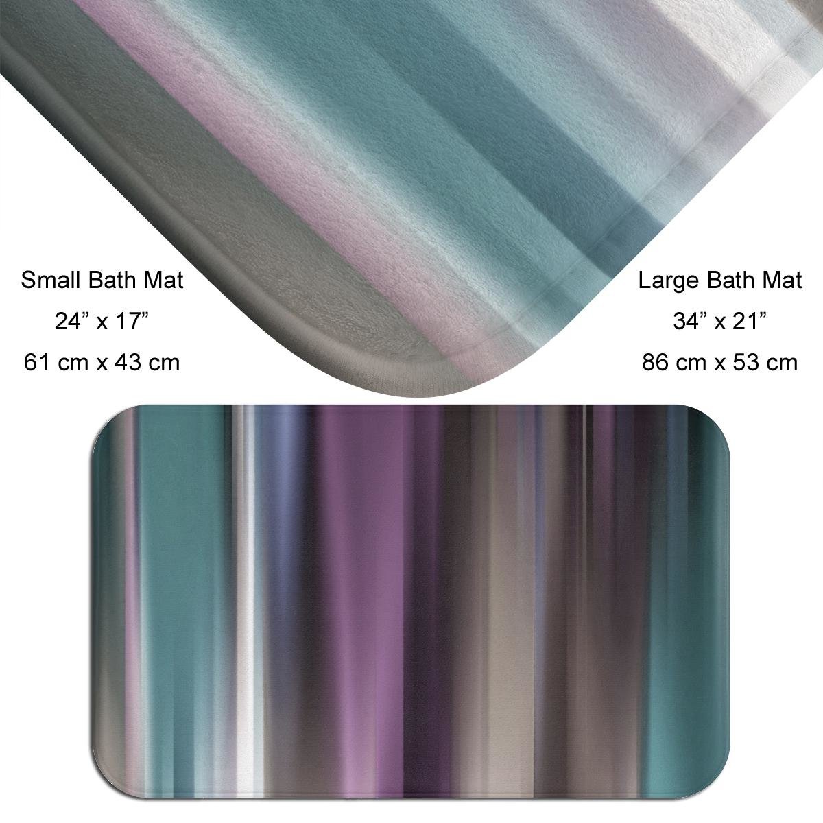 Muted Vertical Stripes Shower Curtain