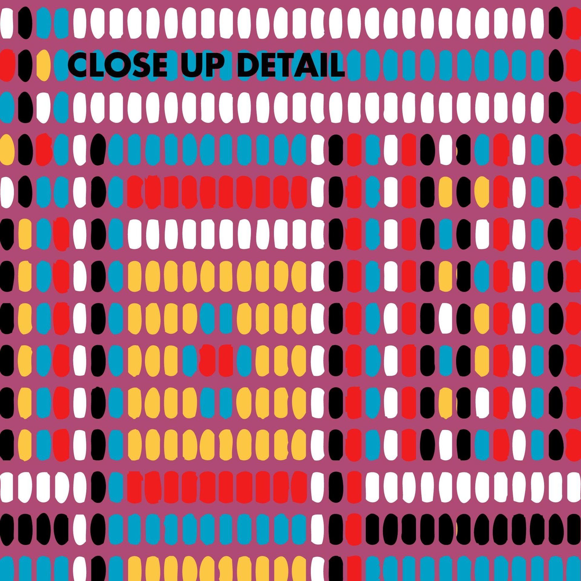 Colorful Beadwork Pattern Shower Curtain close up