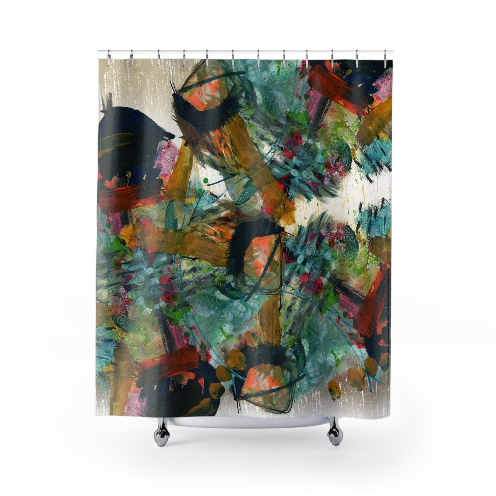 Urban Modern Art Shower Curtain